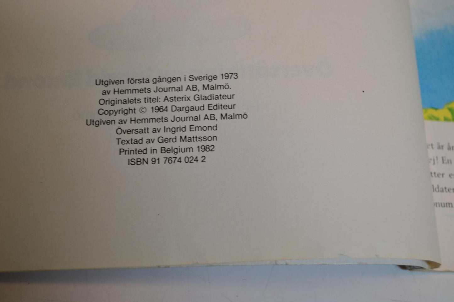 Asterix Som Gladiator 1982 #GD#