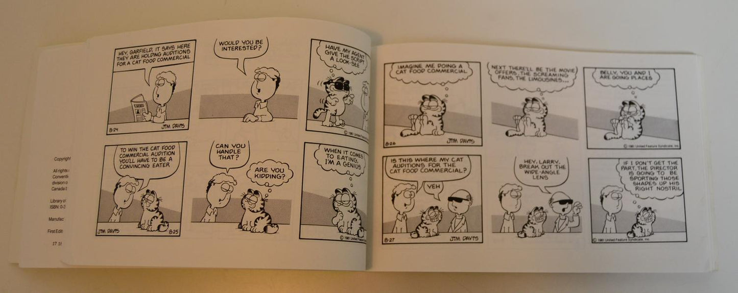 Garfield - Eats His Heart Out 1983 1:a Utgåvan (Eng text)