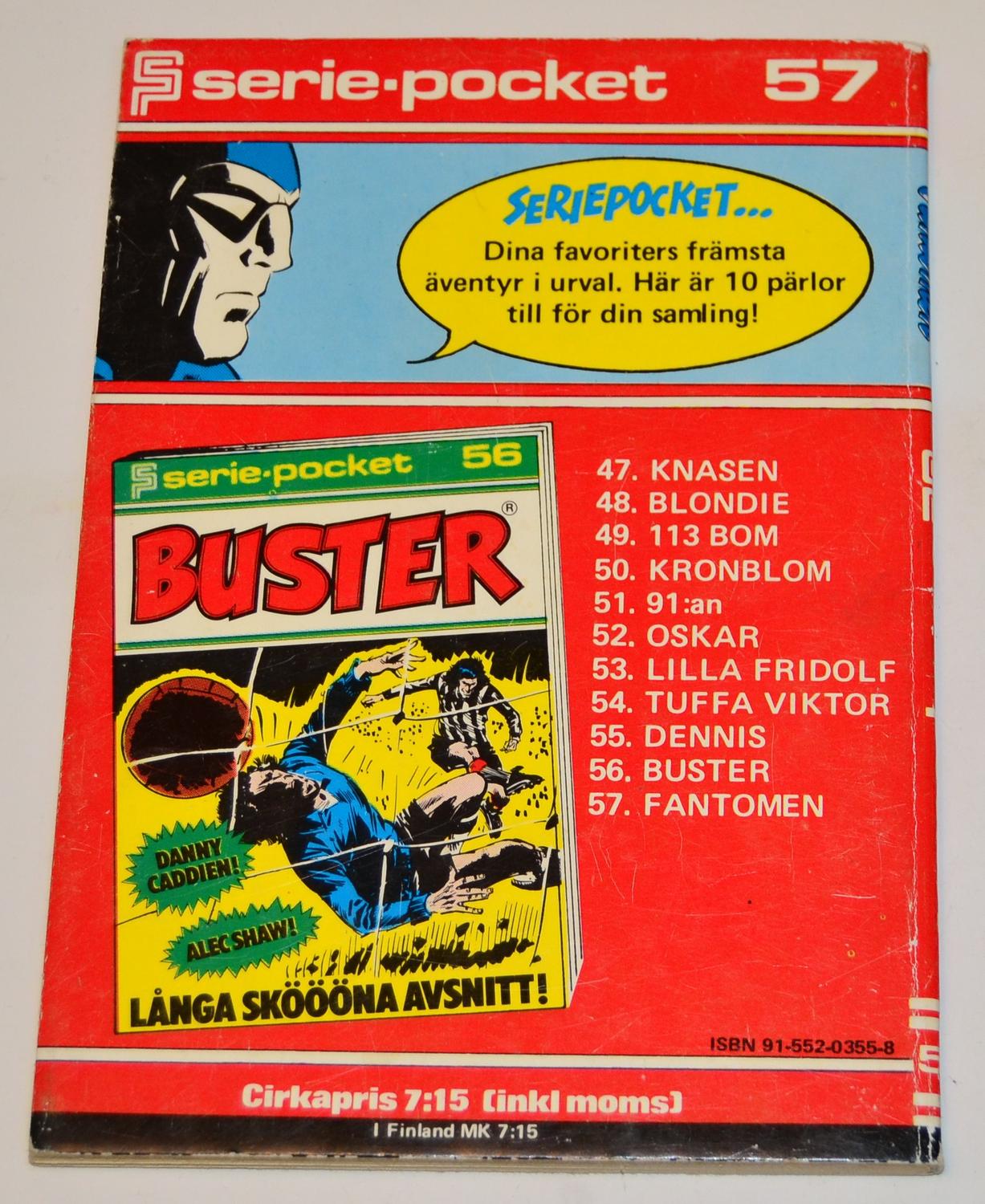 Serie-pocket Nr 57 1977 - Fantomen #VF#