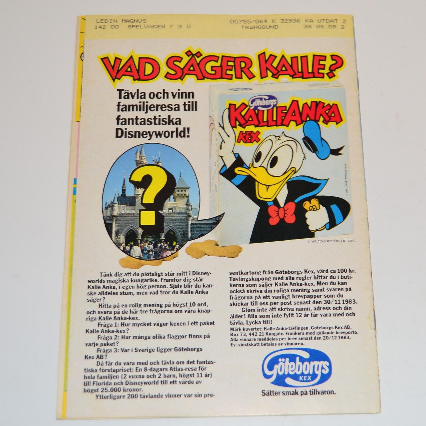 Donald Duck & Co. No. 36 1983 #FN#