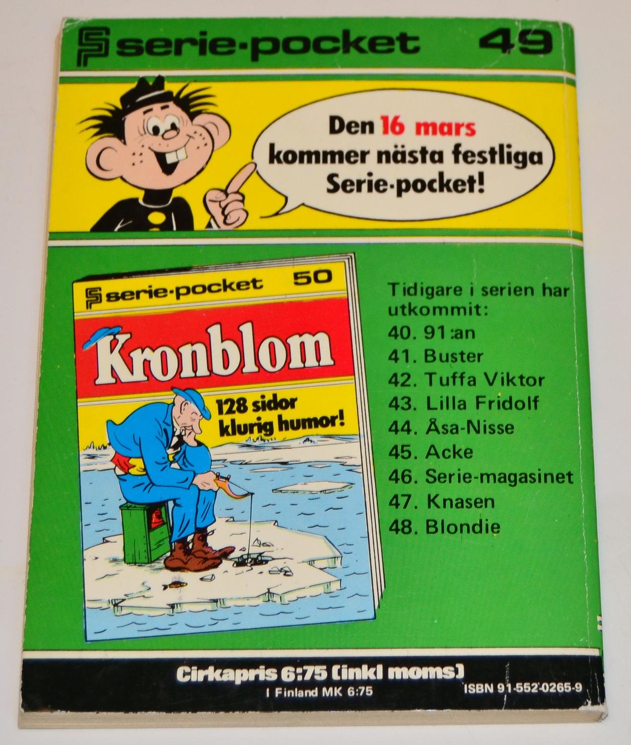 Serie-pocket Nr 49 - Flygsoldat 1976 #FN#