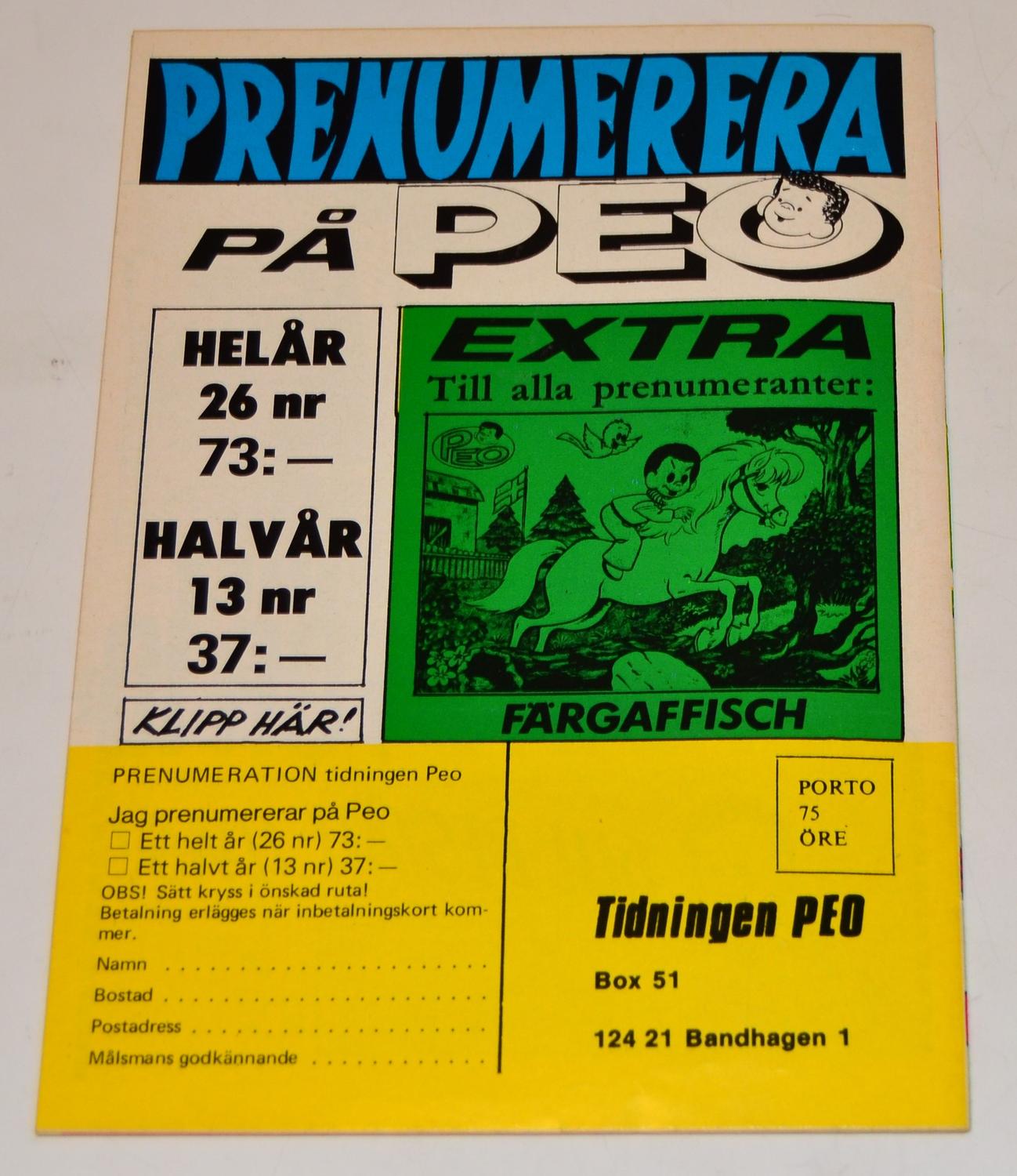 Peo Nr 14 1977 #FN# + Bilaga