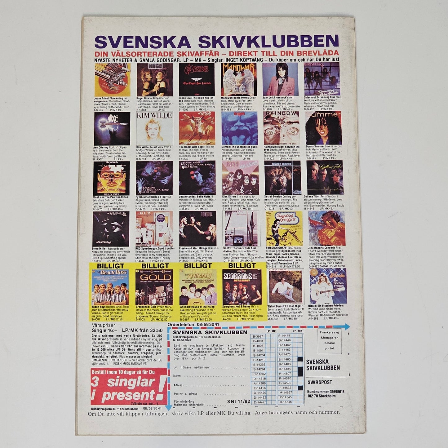 Agent X9 Nr 11 1982 #VG#