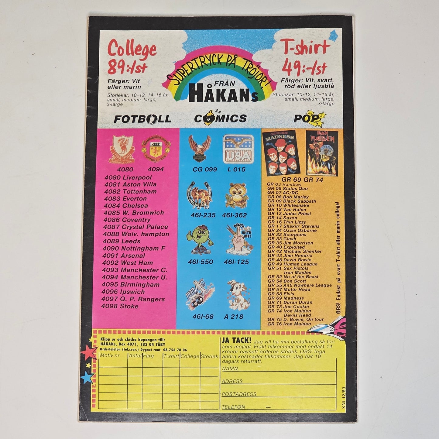 Agent X9 Nr 12 1983 #VG#