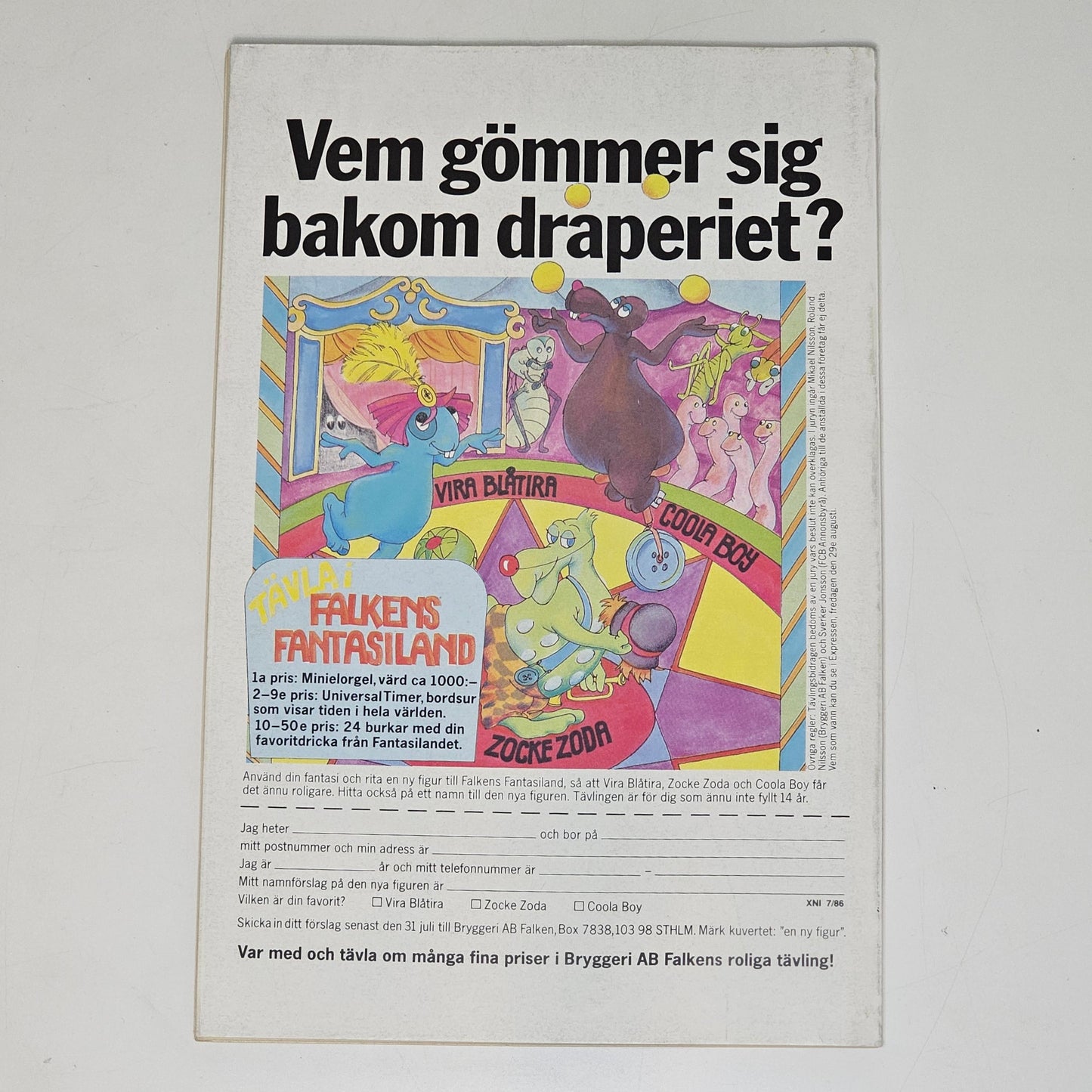 Agent X9 Nr 7 1986 #FN#