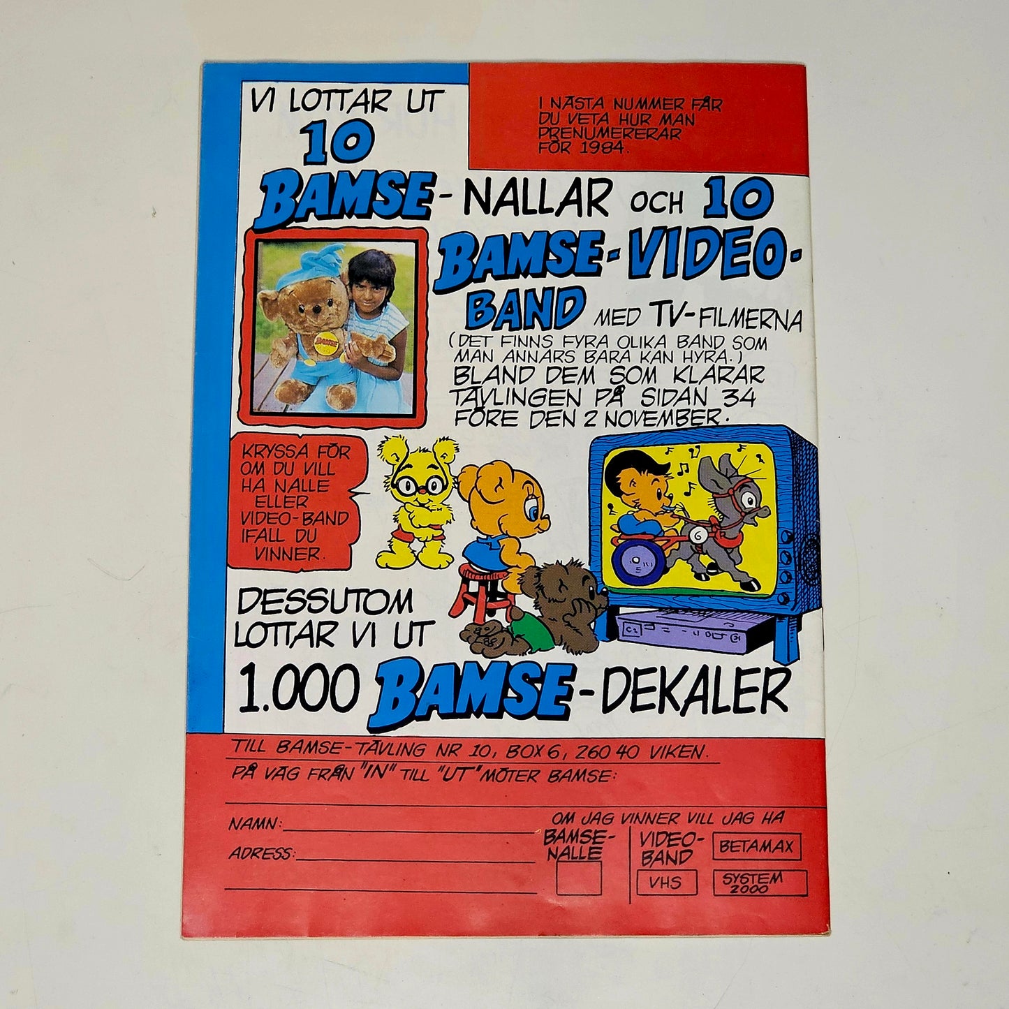 Bamse Nr 10 1983 #VF#