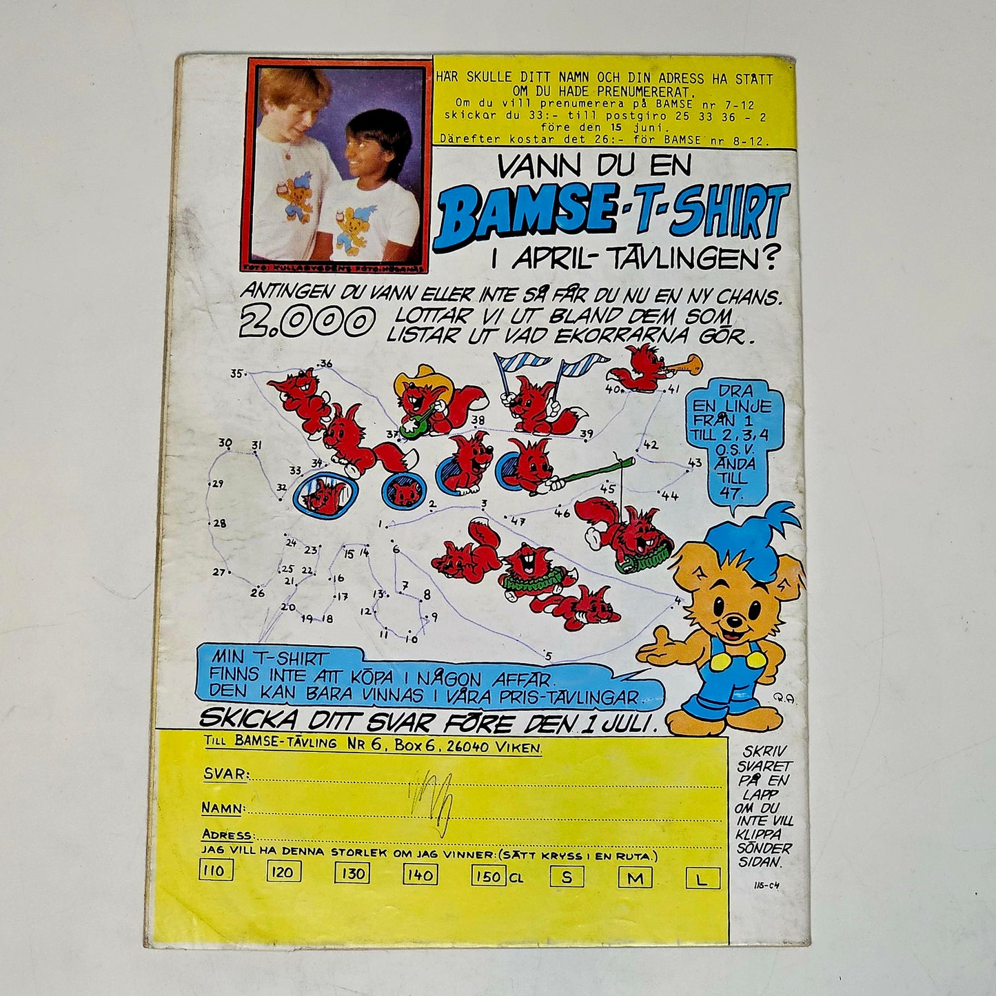 Bamse Nr 6 1983 #GD#