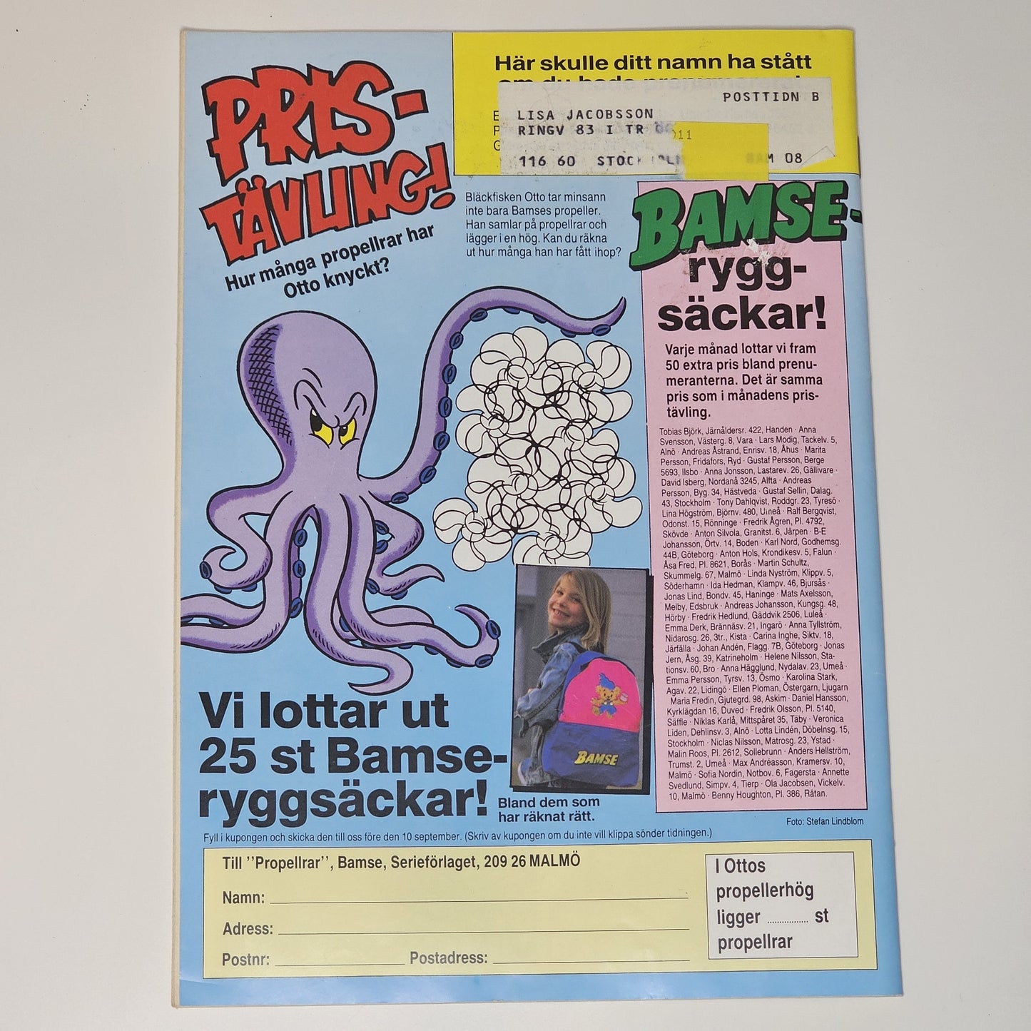 Bamse Nr 8 1990 #VF#