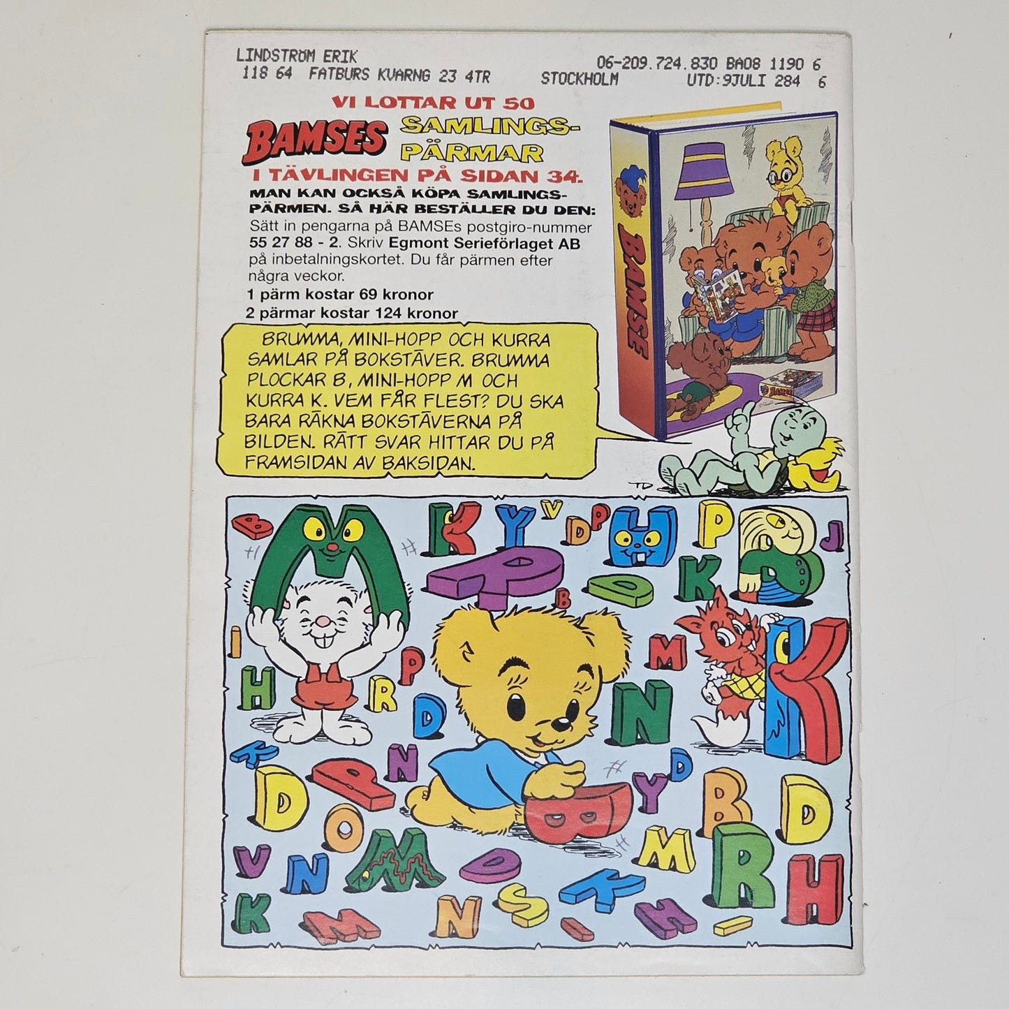 Bamse Nr 8 1999 #FN#