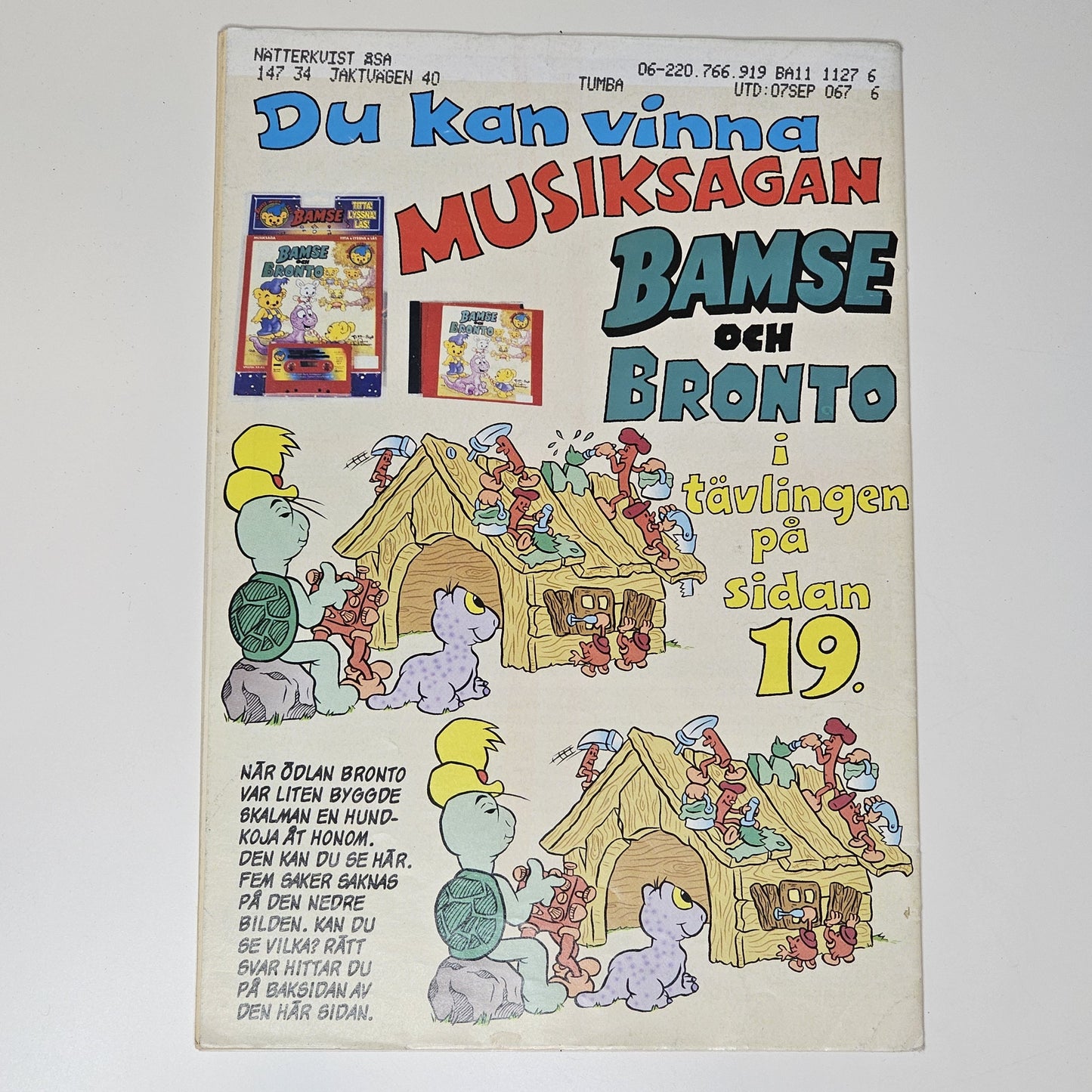 Bamse Nr 11 2001 #FN#