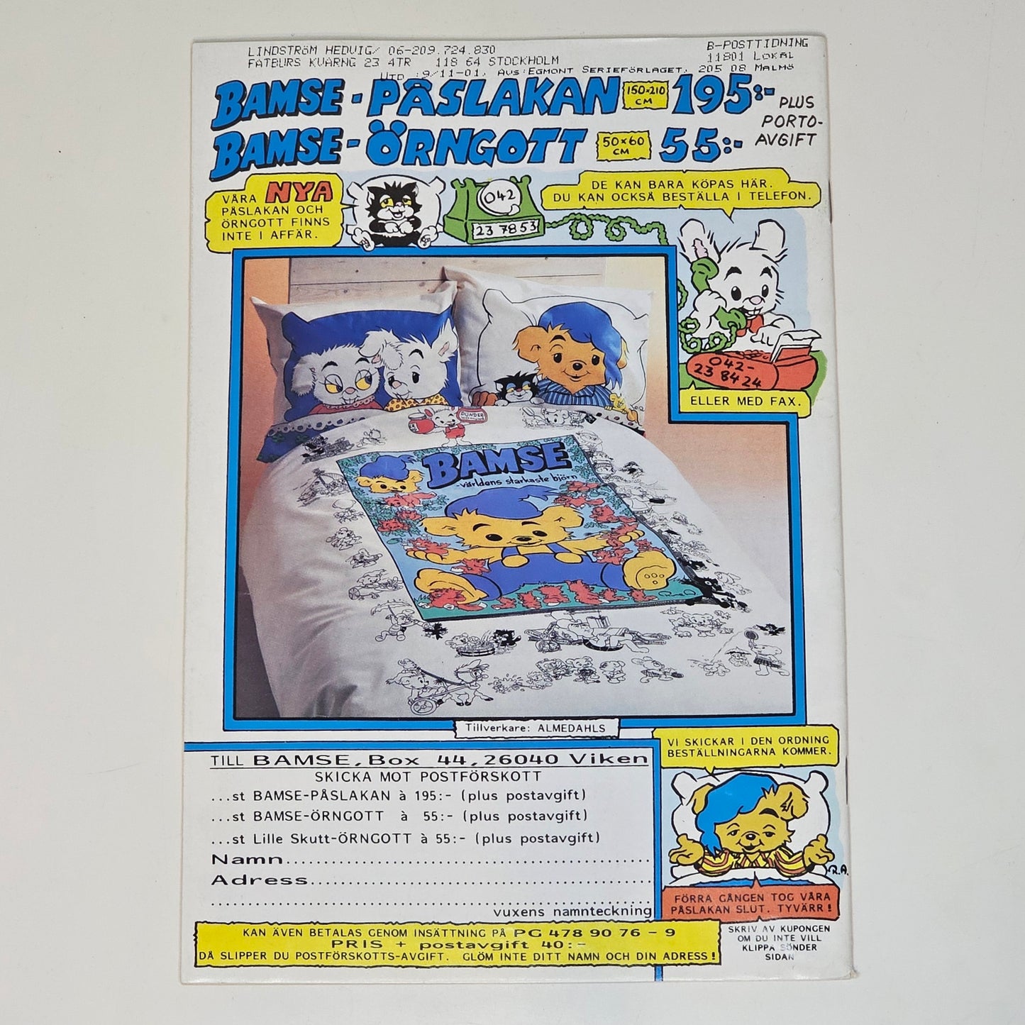 Bamse Nr 14 2001 #FN#