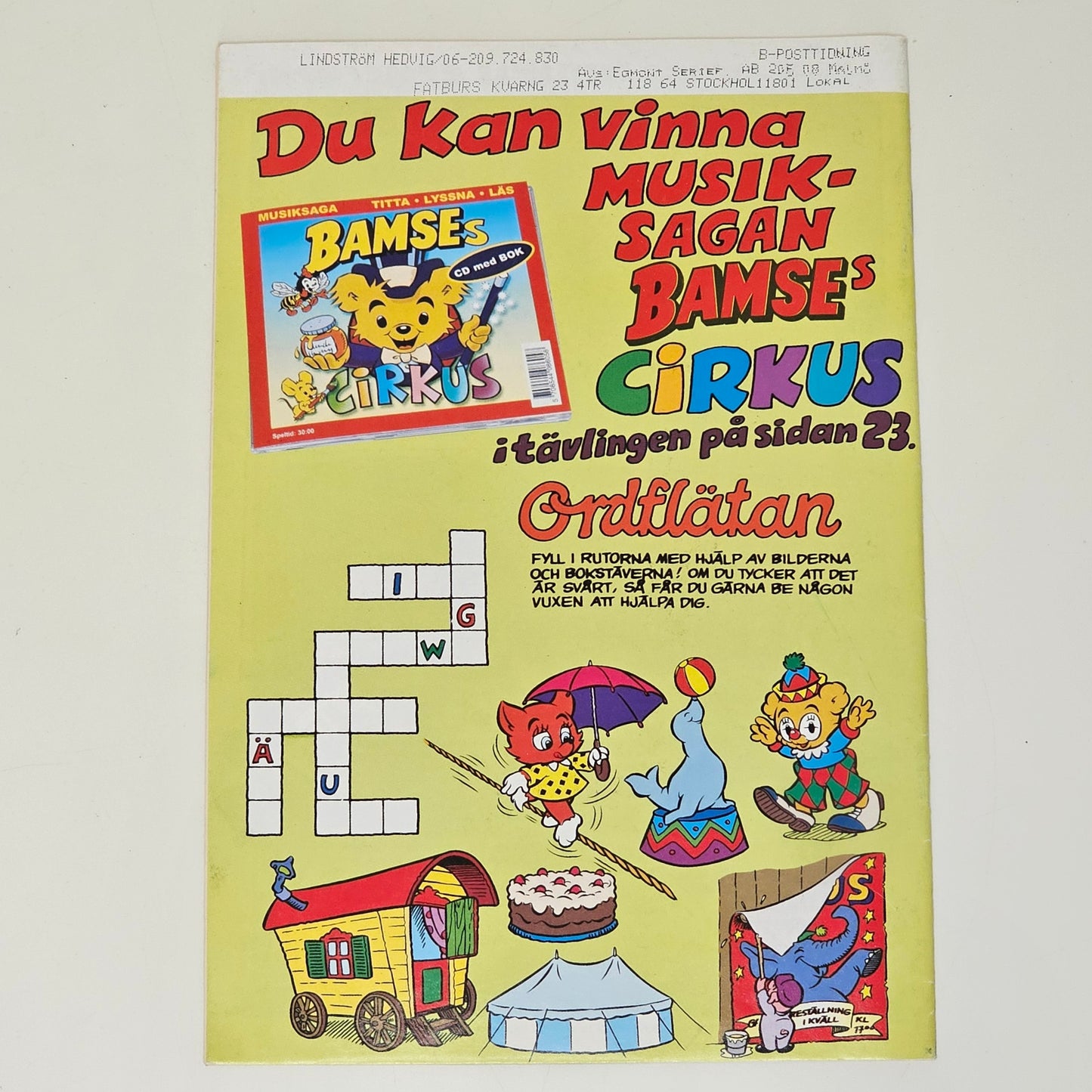 Bamse Nr 15 2001 #FN#