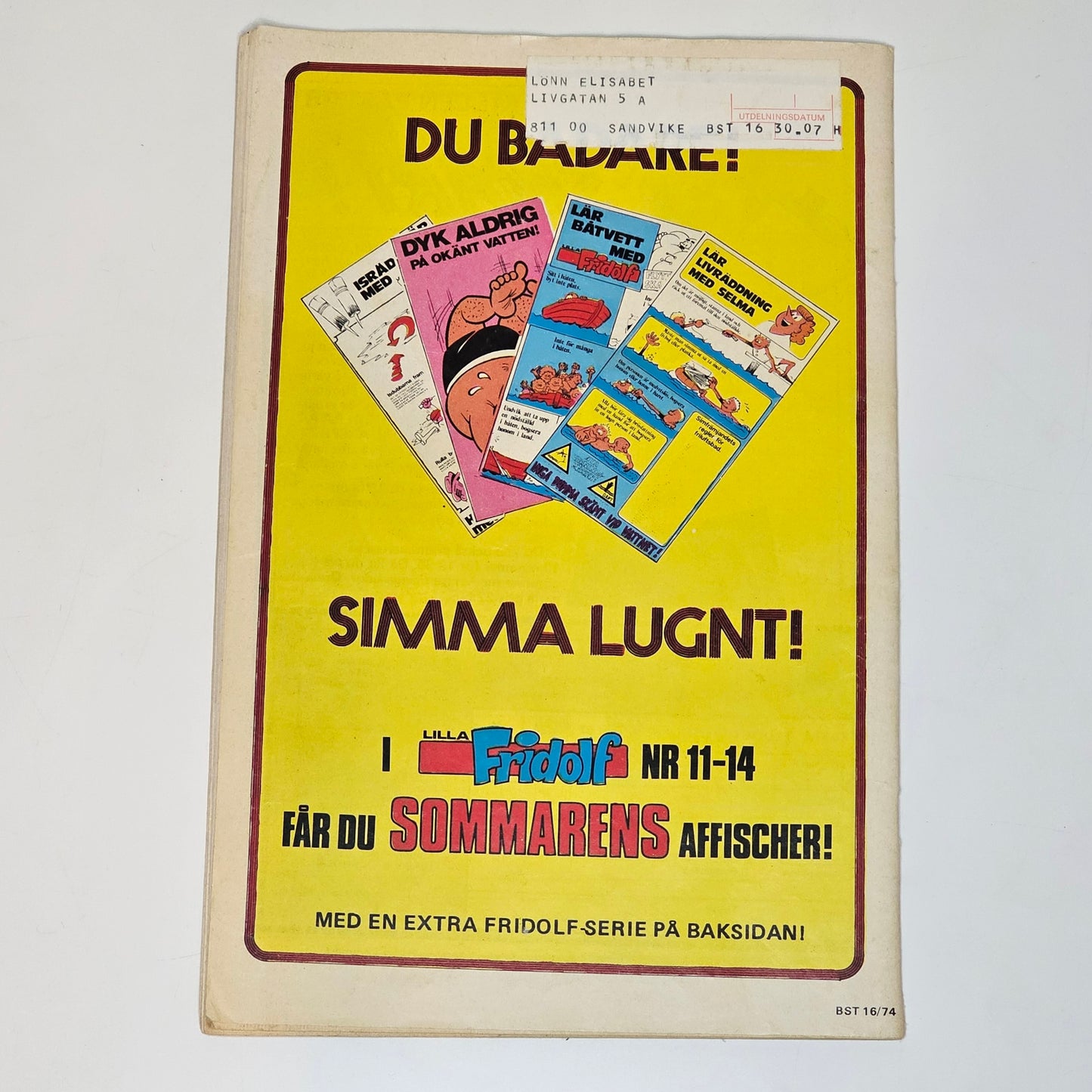 Buster Nr 16 1974 #VG#