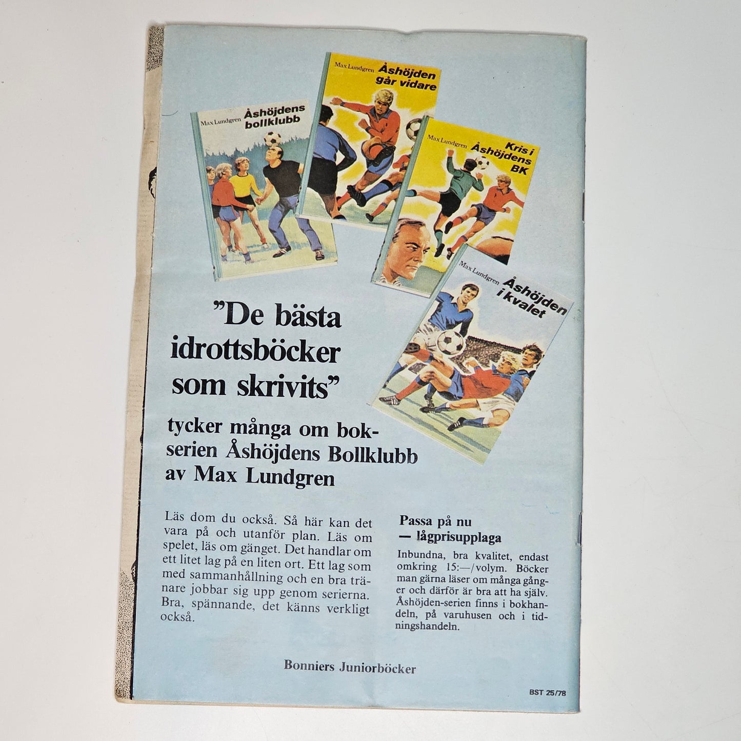 Buster Nr 25 1978 #FN# + Reklambilaga