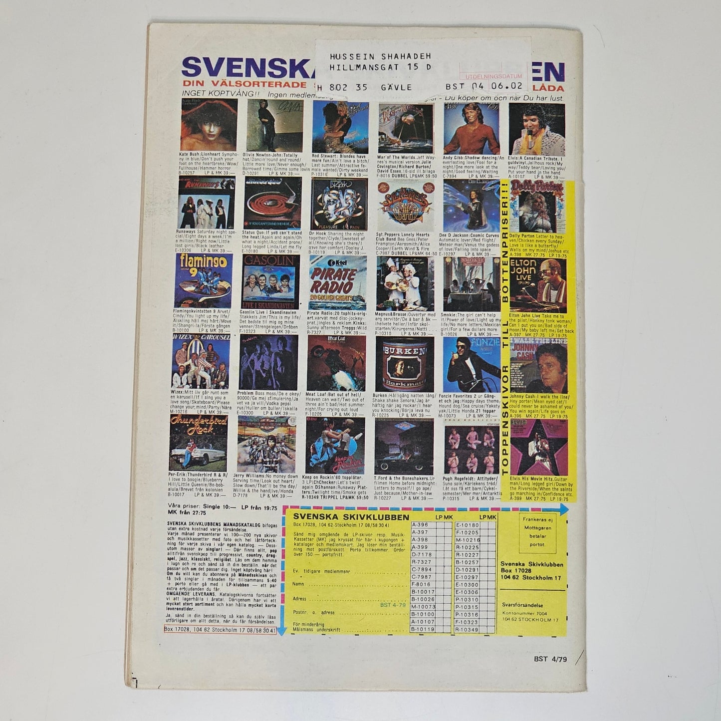 Buster Nr 4 1979 #VG# + Bilaga