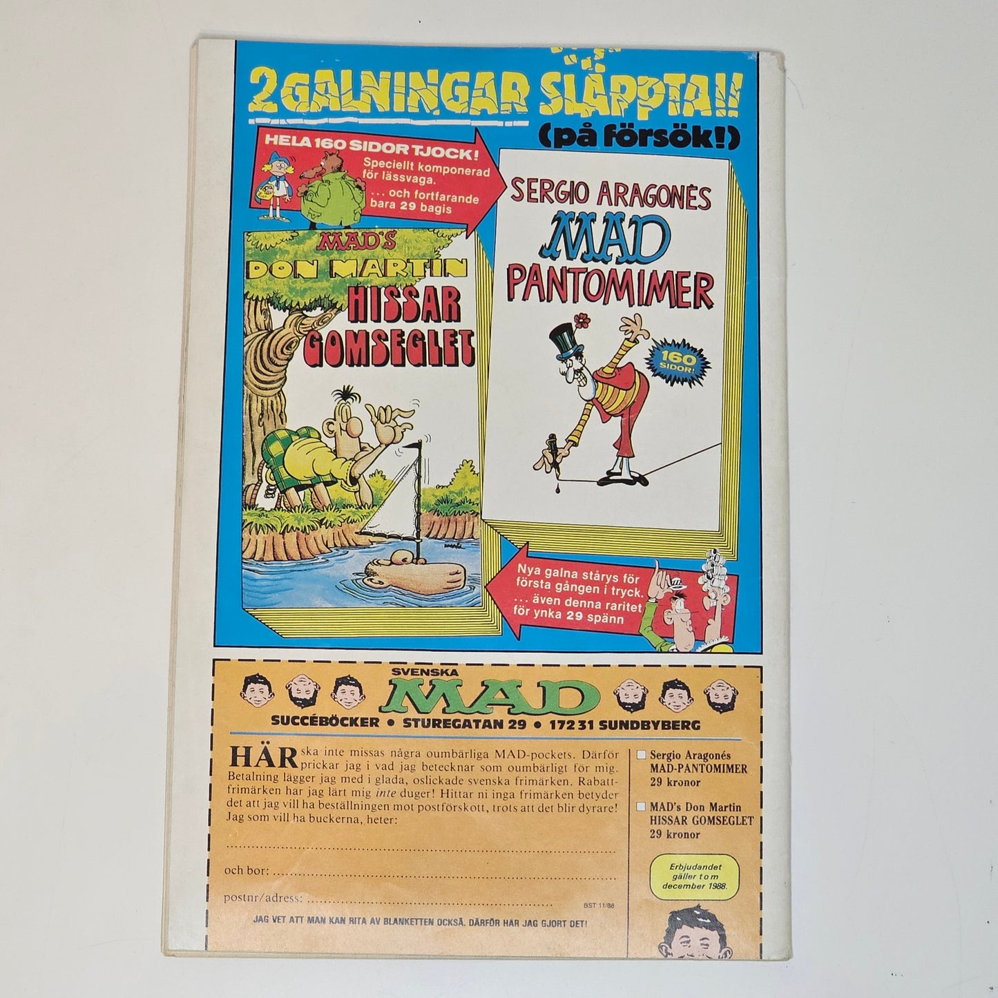 Buster Nr 11 1988 #VG#