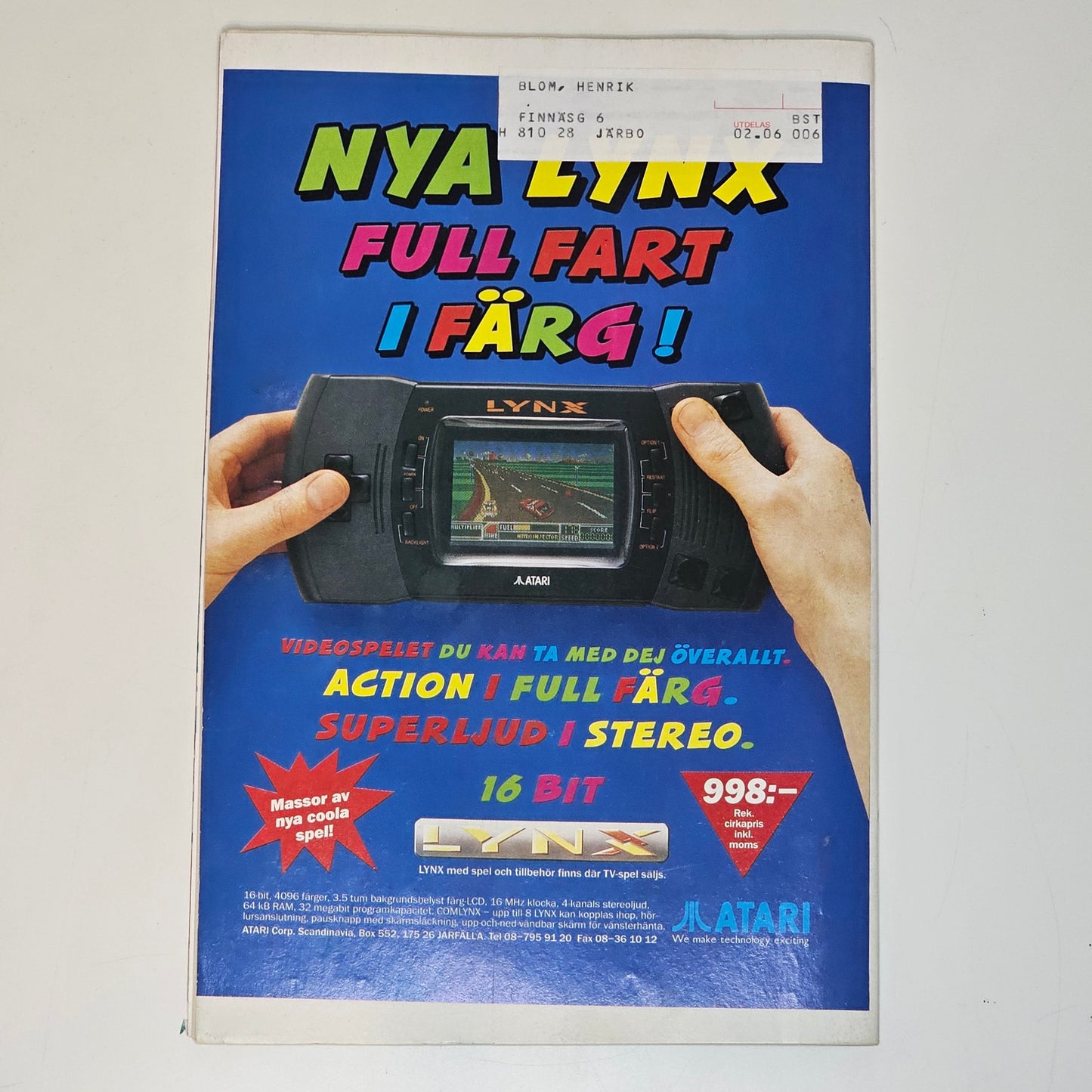 Buster Nr 6 1992 #FN# + Affisch