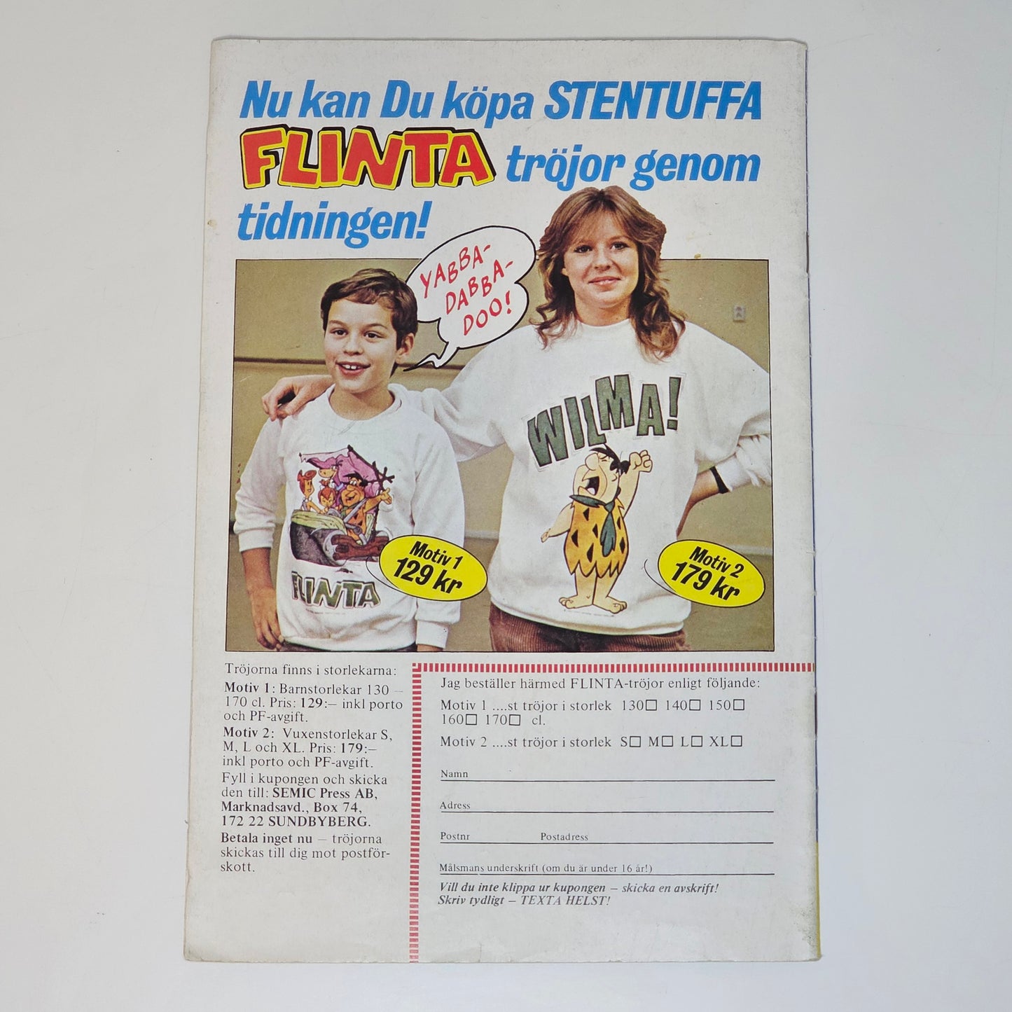Familjen Flinta Nr 8 1986 #VG#