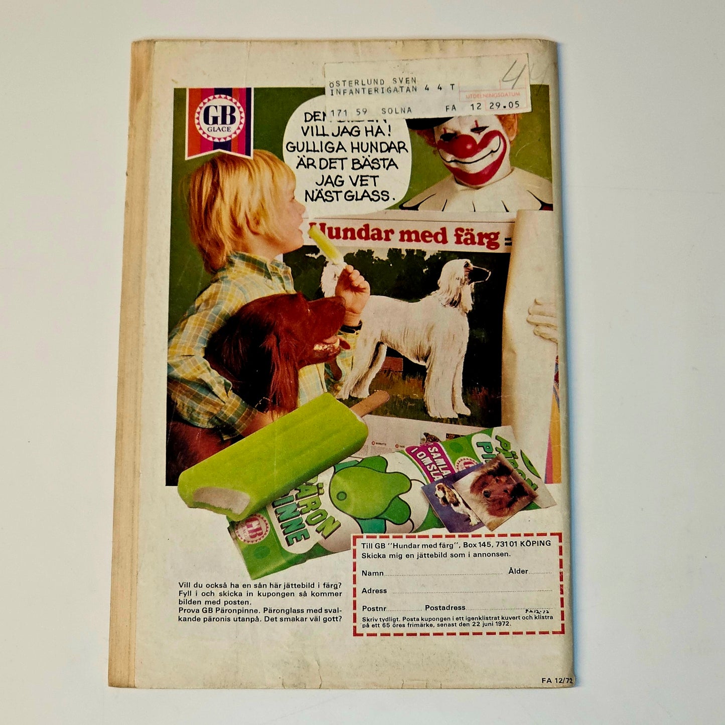 Fantomen Nr 12 1972 #GD#