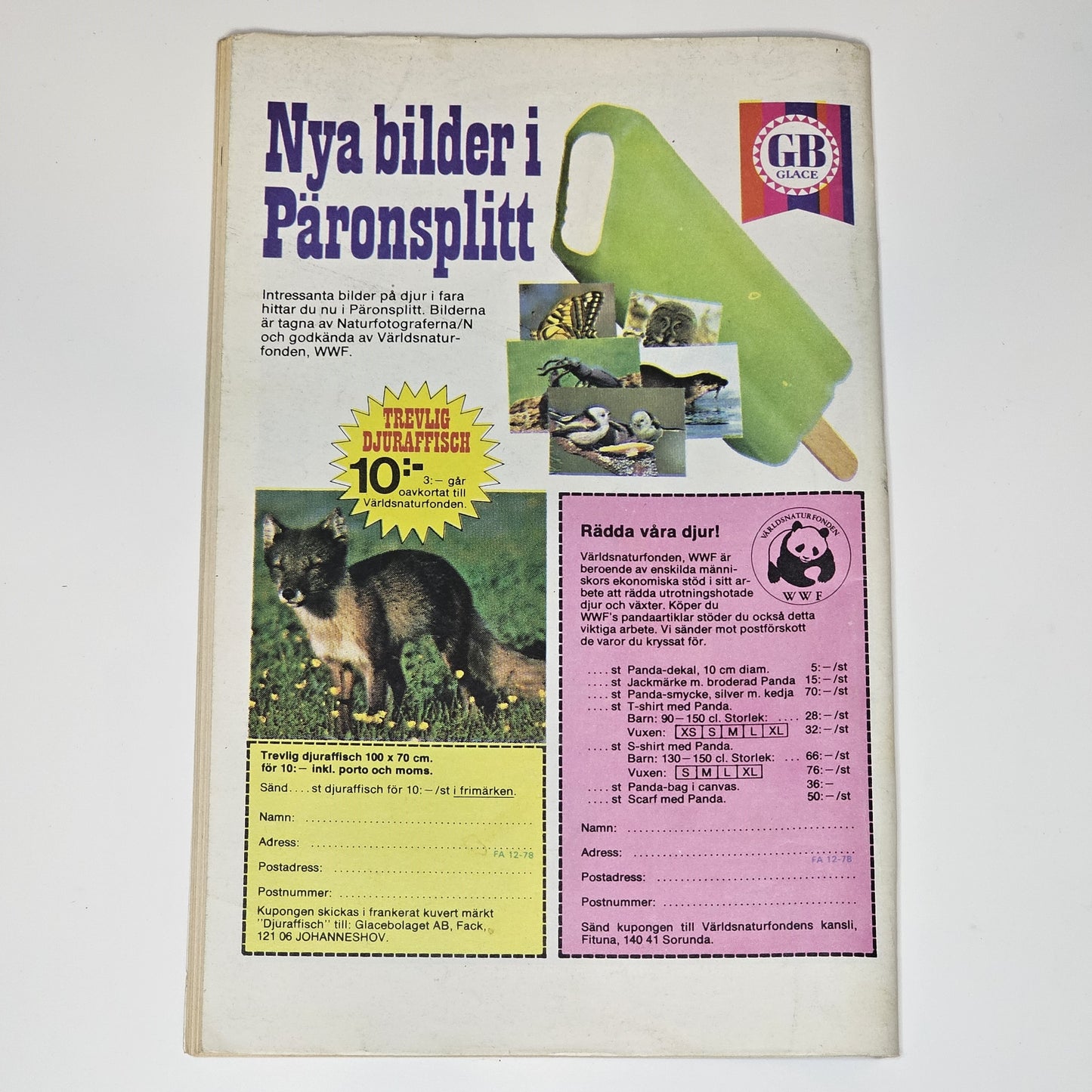 Fantomen Nr 12 1978 - Djungelligan #VG#