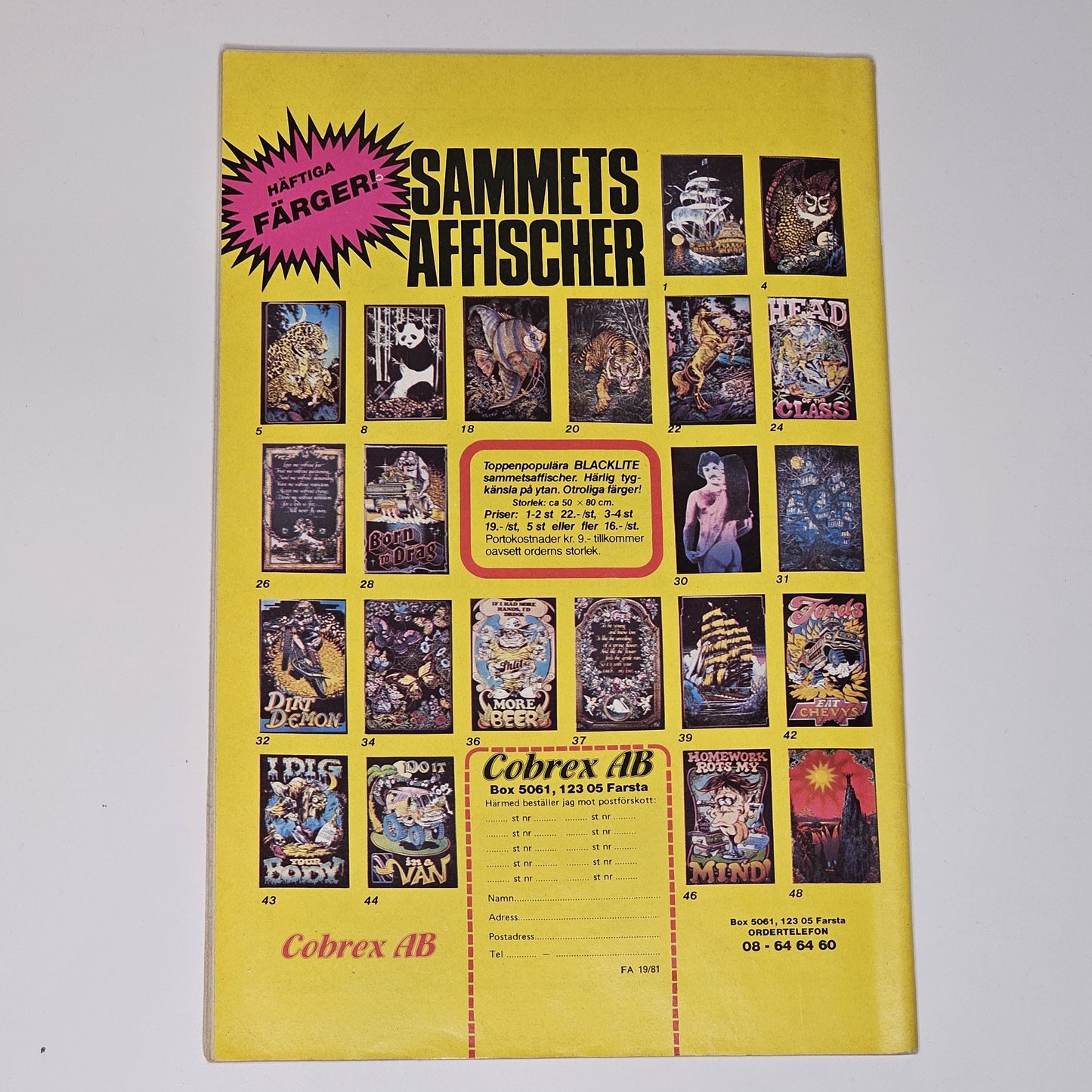 Fantomen Nr 19 1981 #VG#