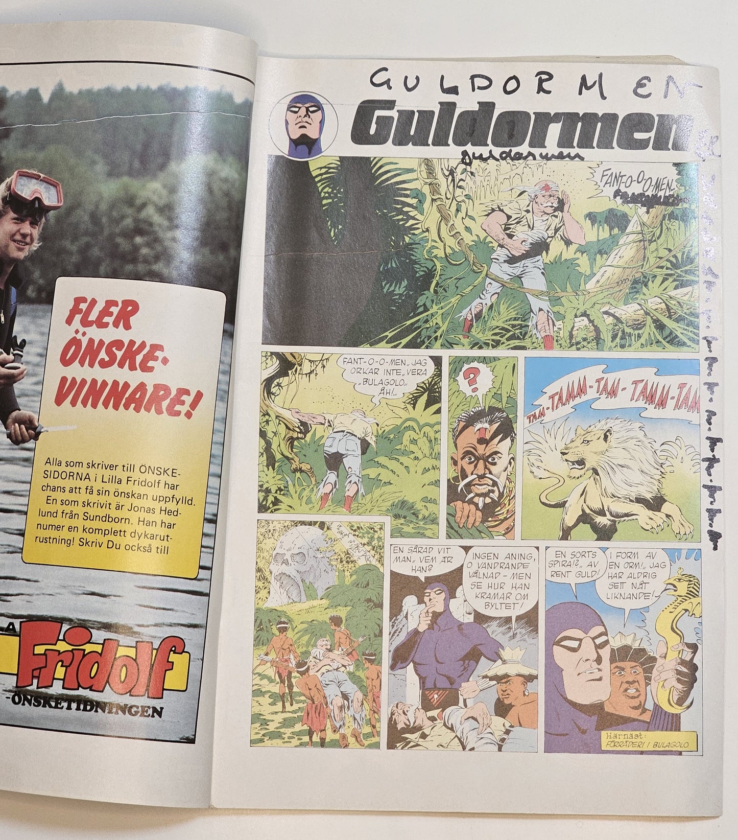 Fantomen Nr 5 1985 - Pestens Stad + Bilaga #FR#