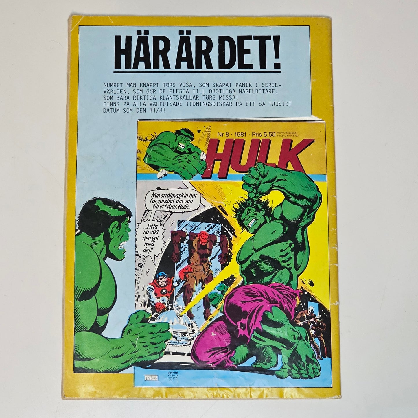 Hulk Nr 7 1981 #VG#