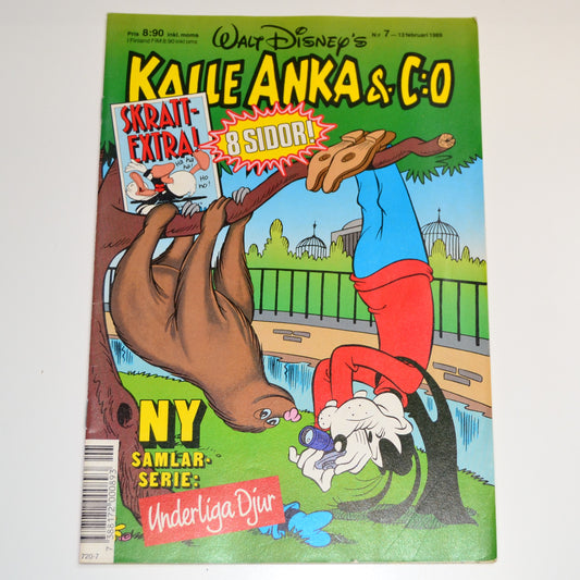 Kalle Anka & Co Nr 7 1989 #VF# + Skrattextra!