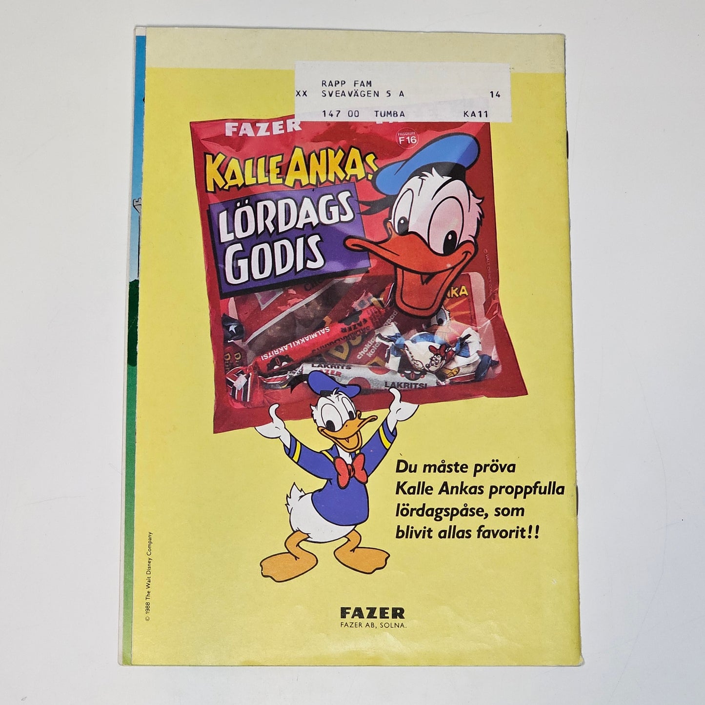 Kalle Anka & Co Nr 11 1988 #FN#