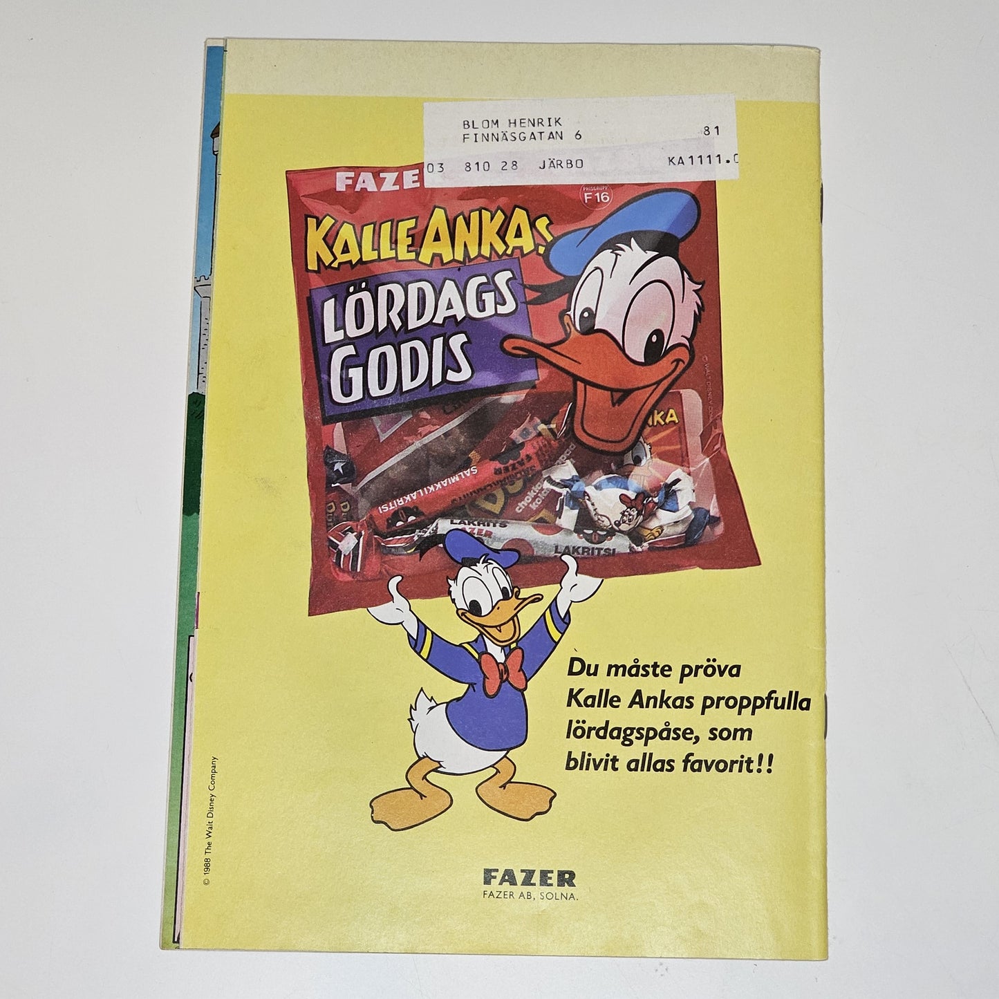 Kalle Anka & Co Nr 11 1988 #FN#