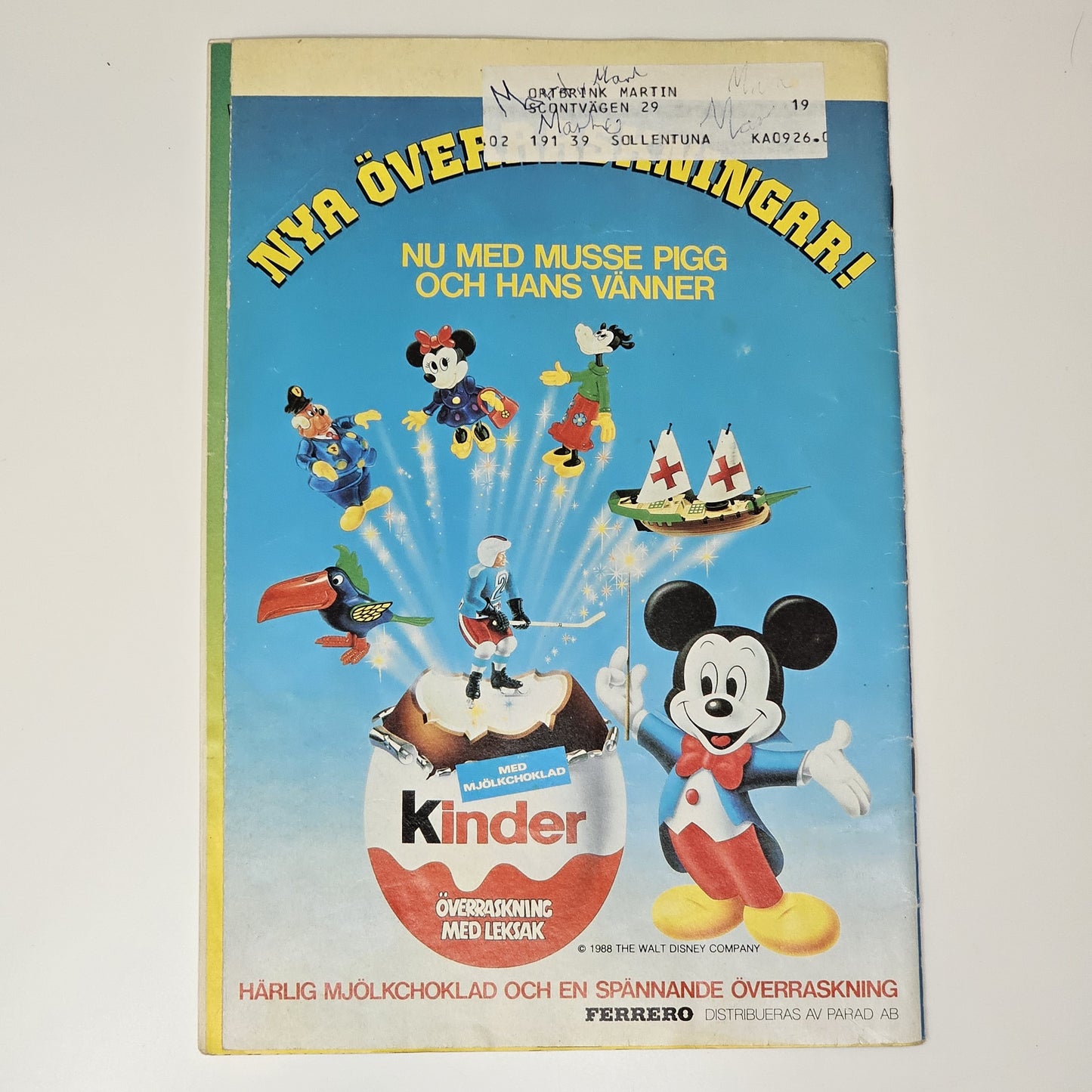 Kalle Anka & Co Nr 9 1988 #VG#