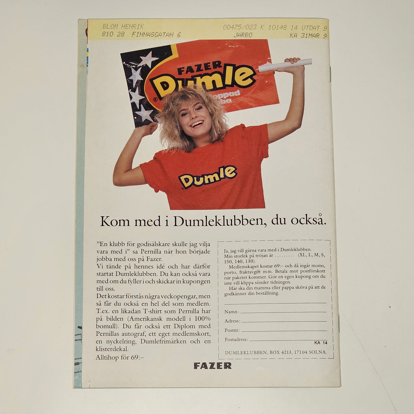 Kalle Anka & Co Nr 14 1989 #FN#