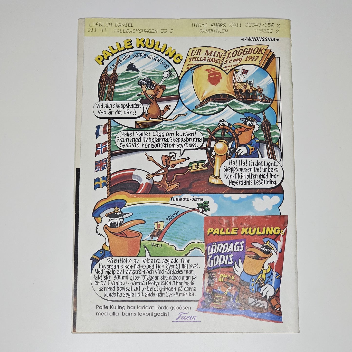 Kalle Anka & Co Nr 11 1992 #VG#