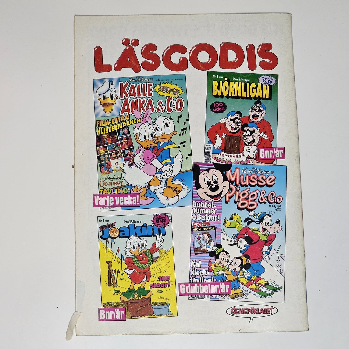 Kalle Anka & Co Nr 12 1993 #VG#