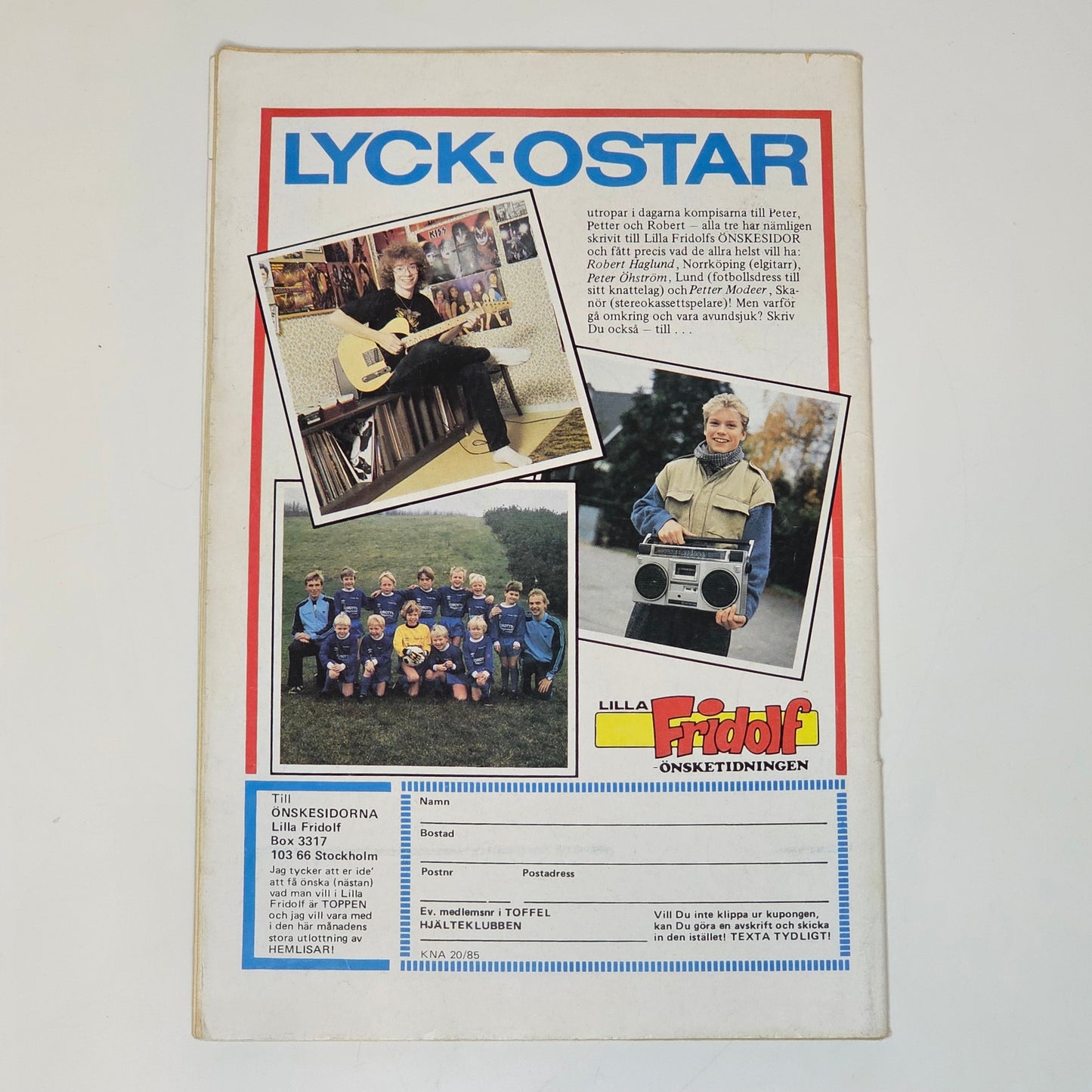 Knasen Nr 20 1985 #VG#