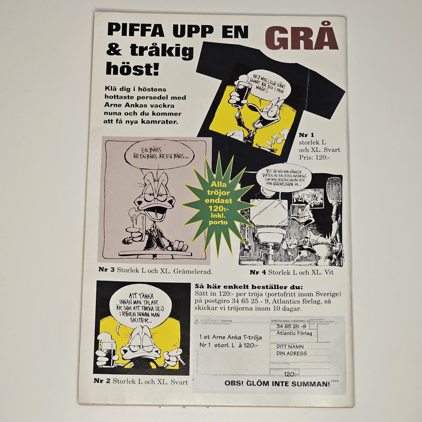 Larson! Nr 15 1994 #VF# + Prenumerationsbilaga