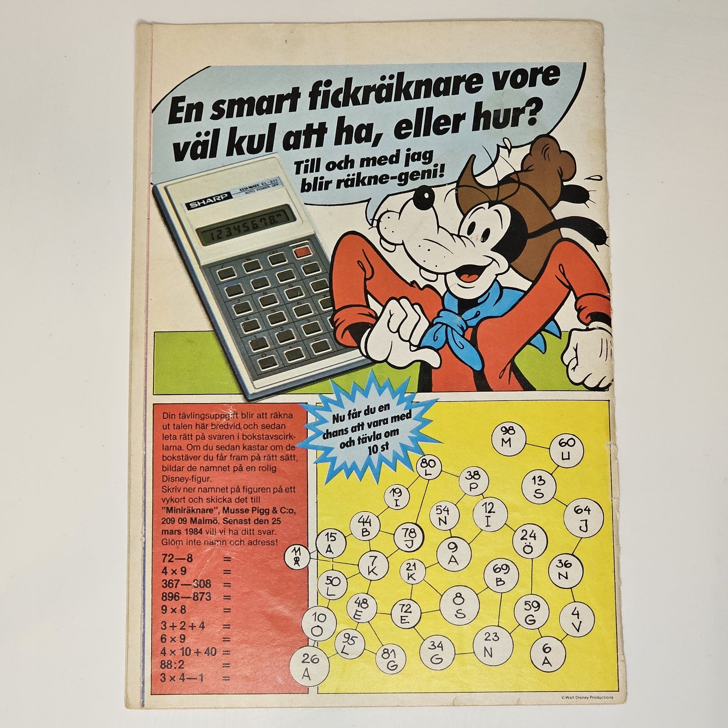 Musse Pigg & Co Nr 3 1984 #VG#