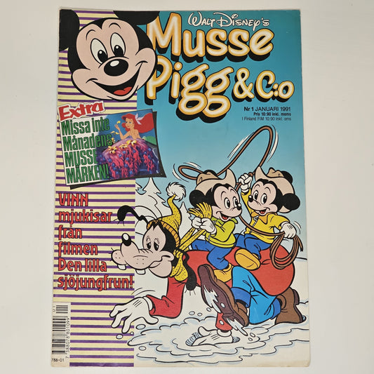 Musse Pigg & Co Nr 1 1991 #VG#