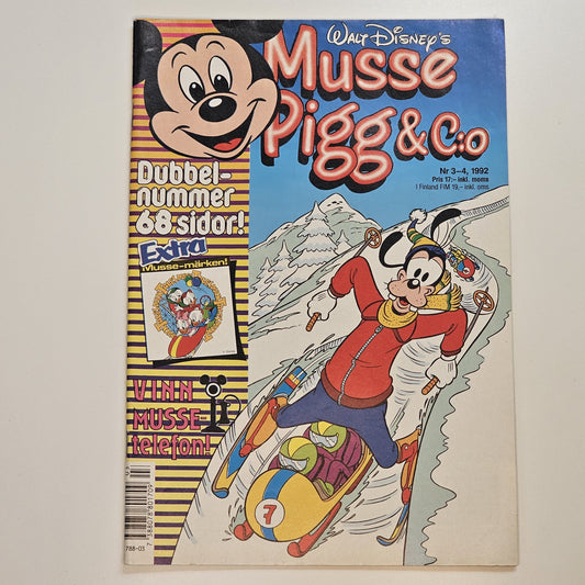 Musse Pigg & Co Nr 3-4 1992 #FN#
