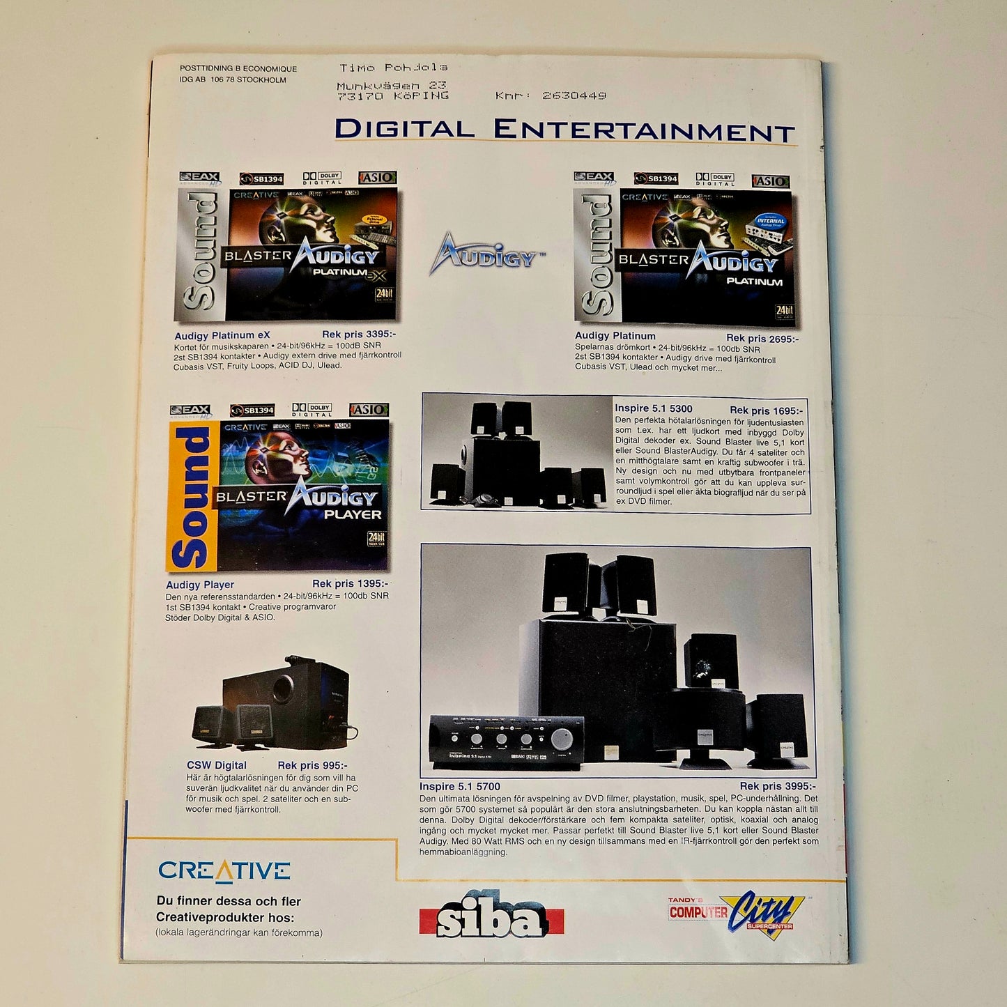 PC För Alla Nr 10 2001 #VG#