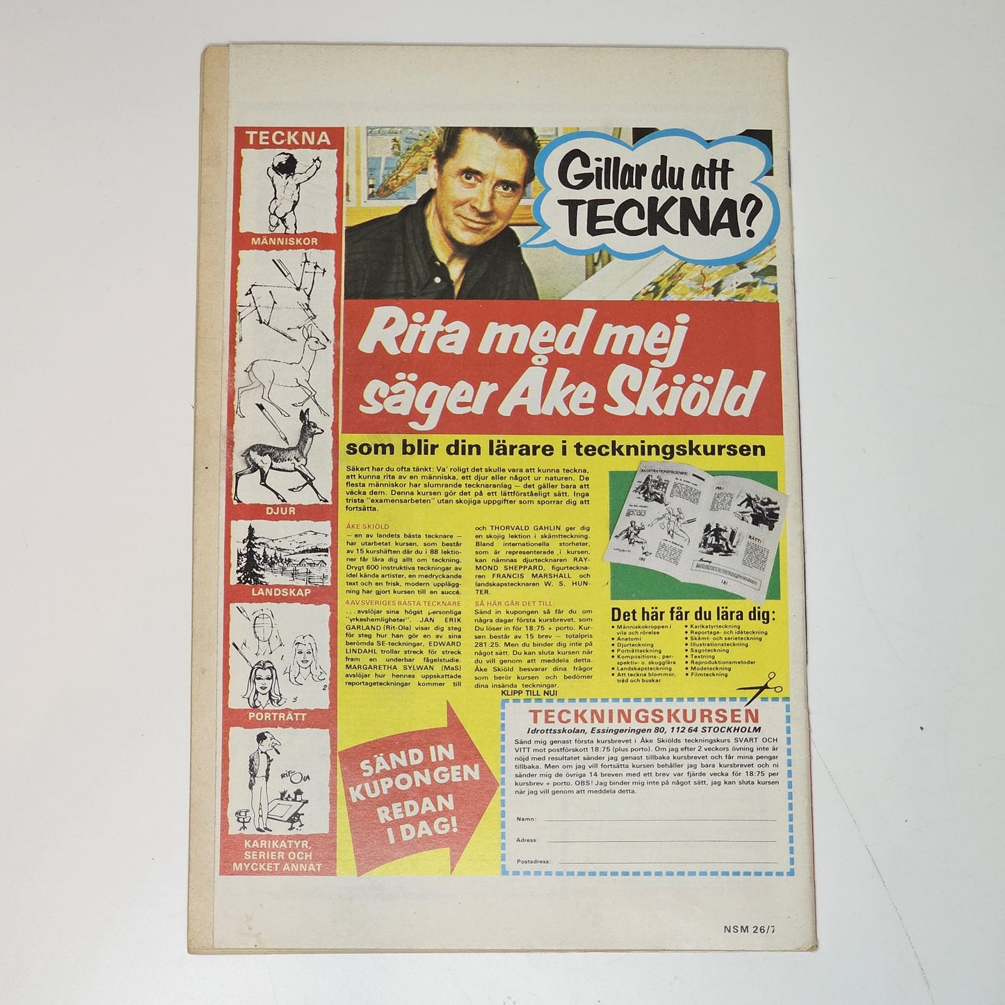 Seriemagasinet Nr 26 1976 #FN# + Reklambilaga