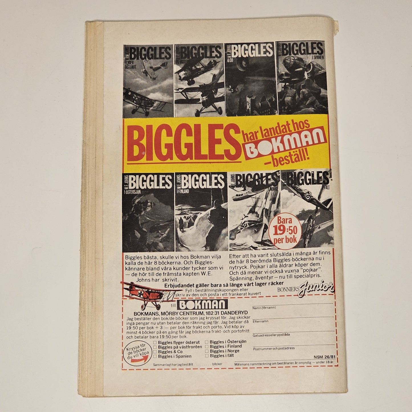 Seriemagasinet Nr 26 1981 #VG#