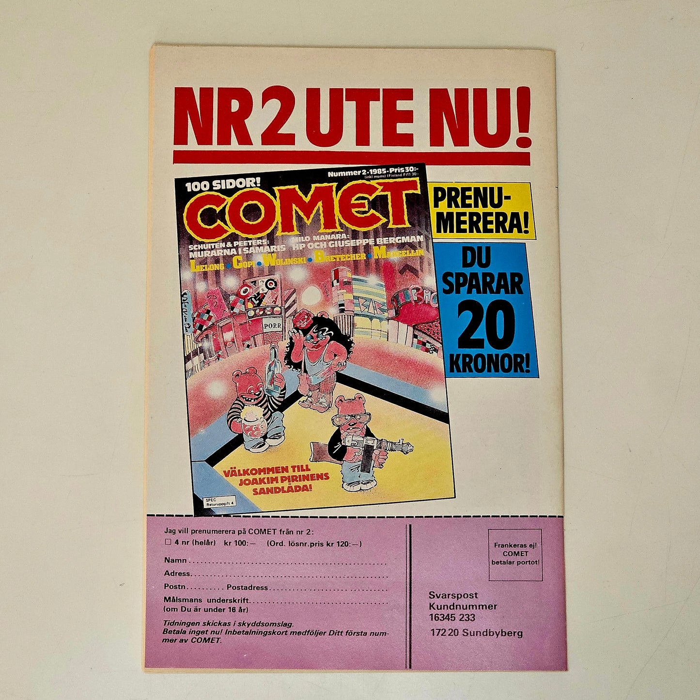 Seriemagasinet Nr 23 1985 #FN#