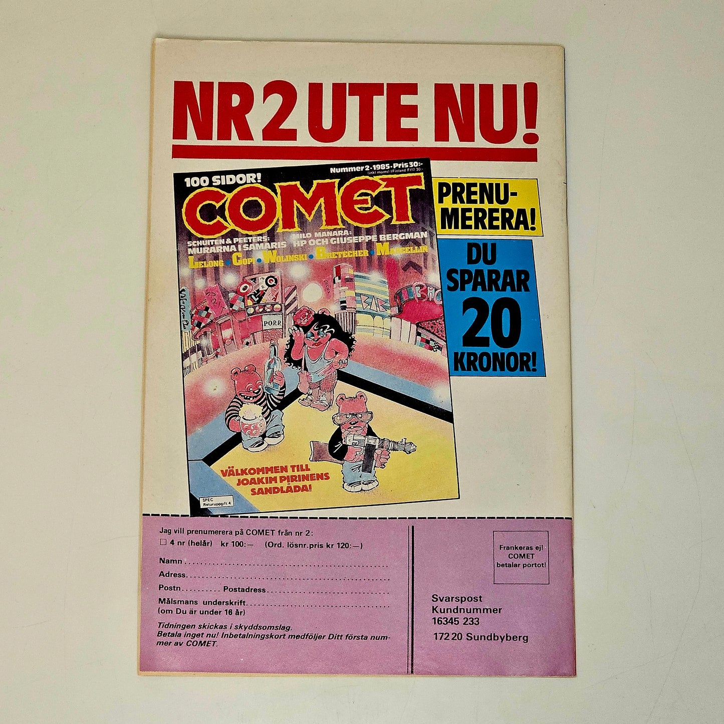 Seriemagasinet Nr 23 1985 #FN#