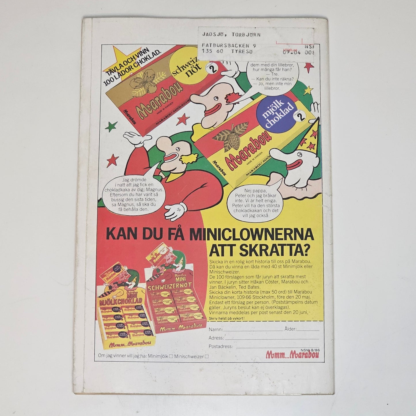 Seriemagasinet Special Nr 8 1986 #VG#