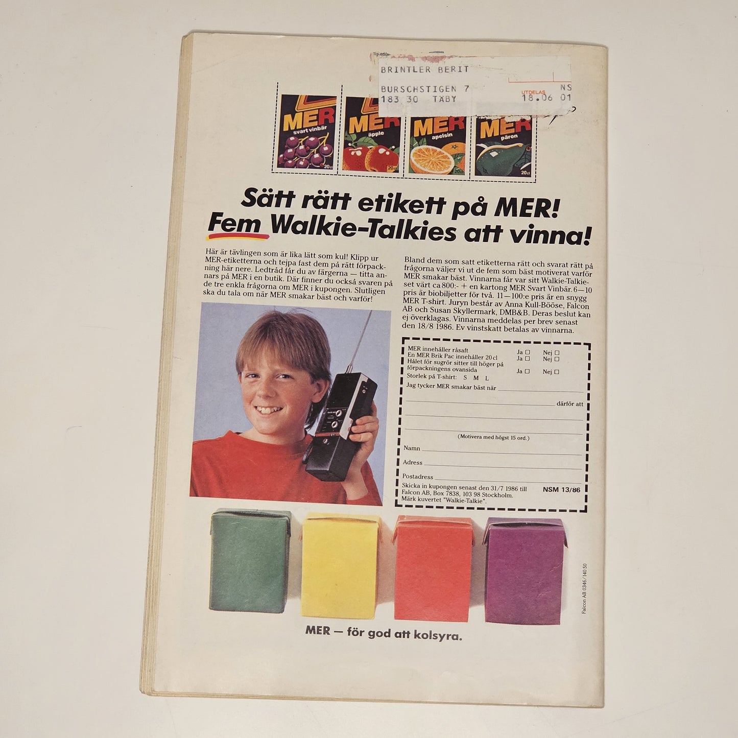 Seriemagasinet Nr 13 1986 #VG#