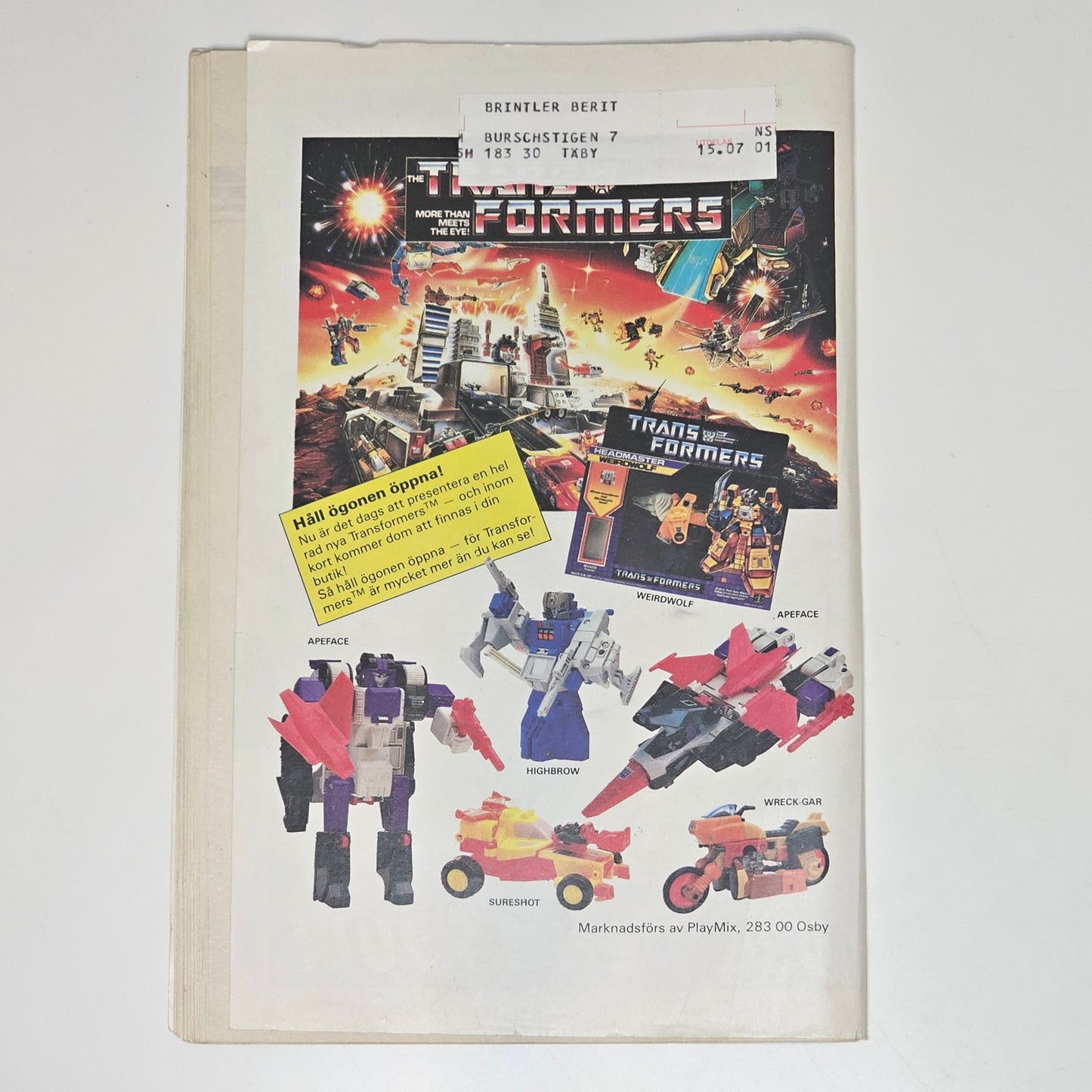 Seriemagasinet Nr 15 1987 #GD#