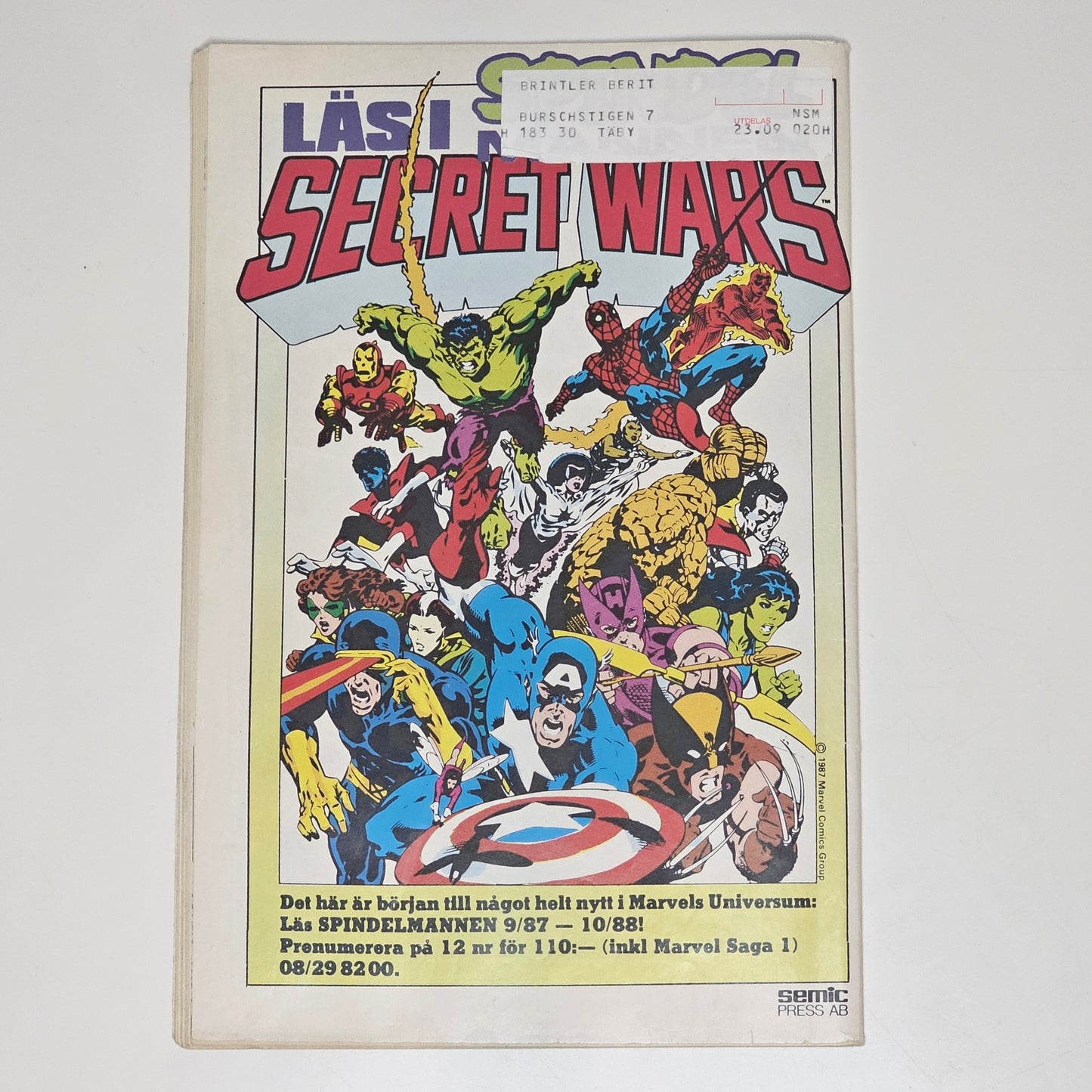 Seriemagasinet Nr 20 1987 #VG#