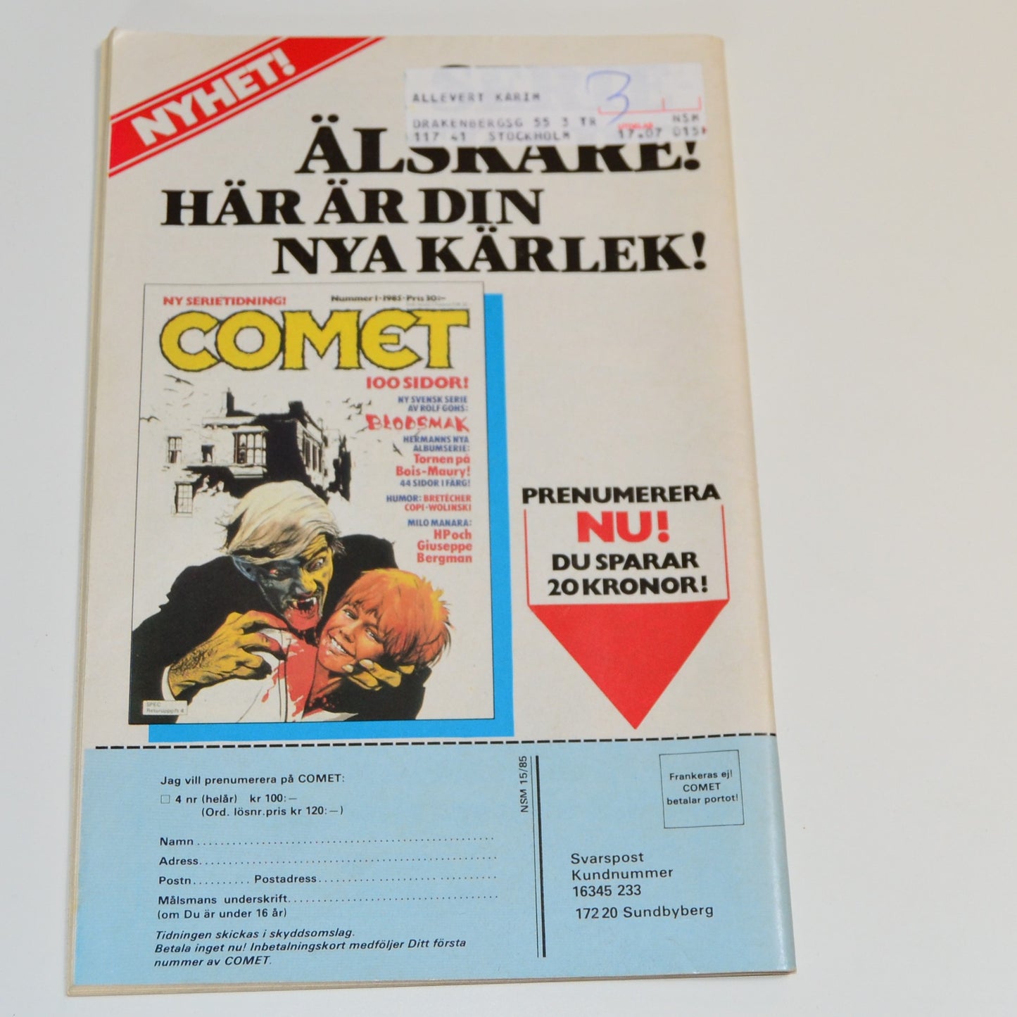 Seriemagasinet Nr 15 1985 #FN#