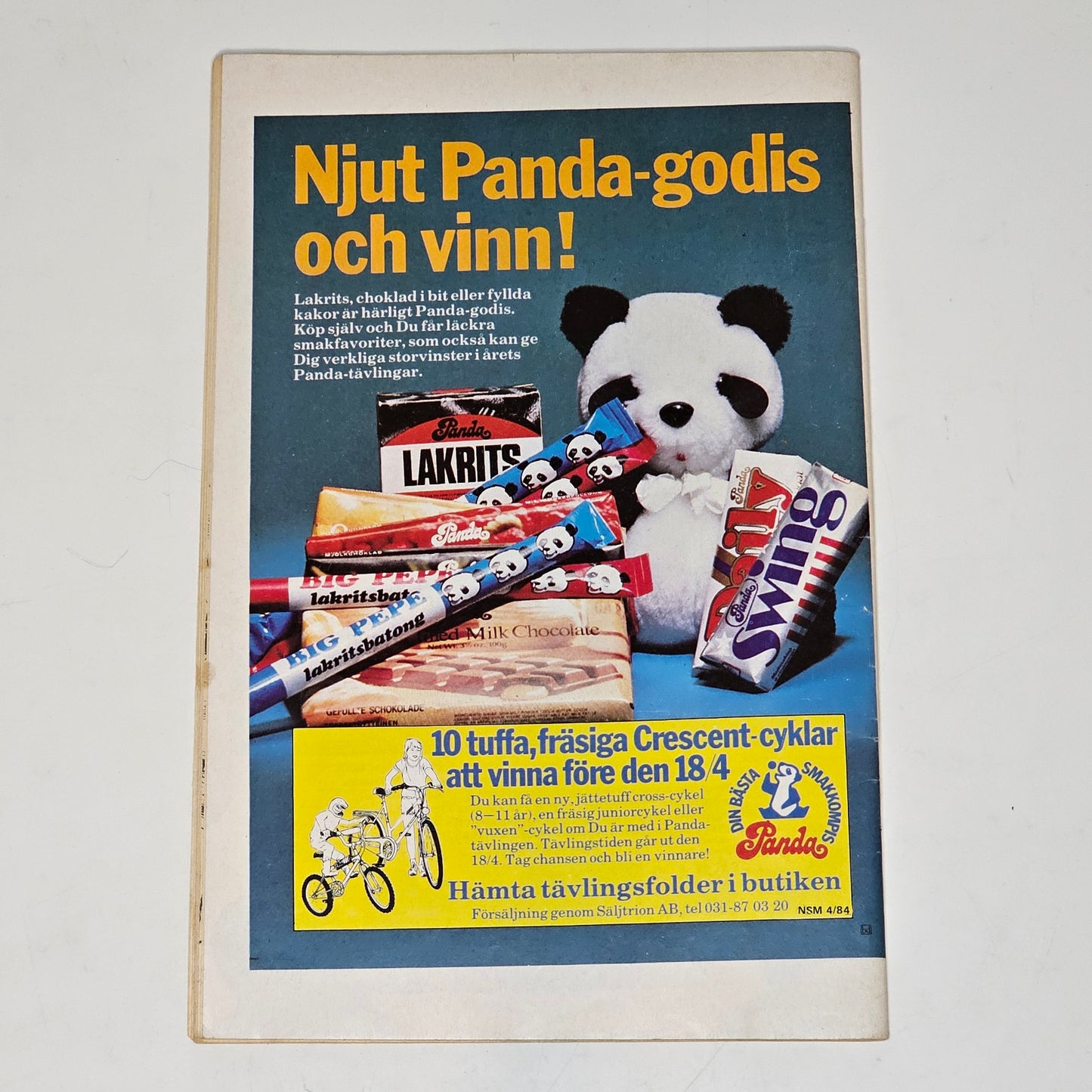 Seriemagasinet Nr 4 1984 #VG# + Reklambilaga